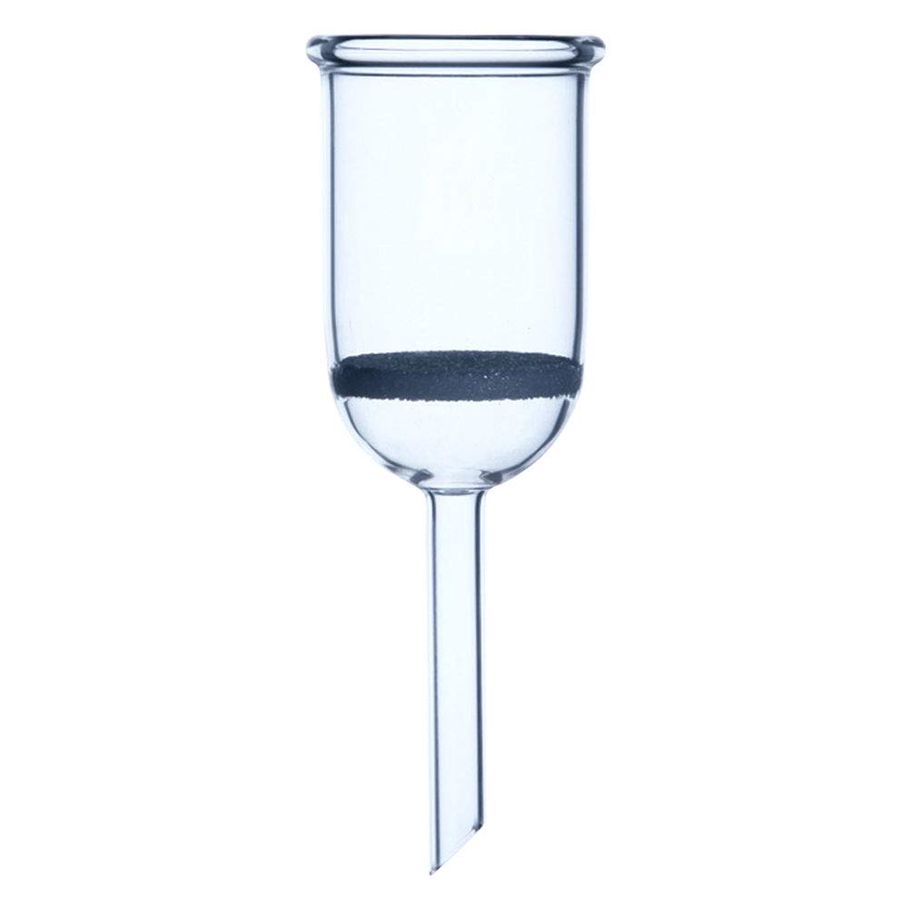 Premium Borosilicate Glass Buchner Filter Funnel with Fine Frit (G3) - 60ml Capacity for Laboratory Filtration, Chemistry Experiments & Essential Oil Extraction