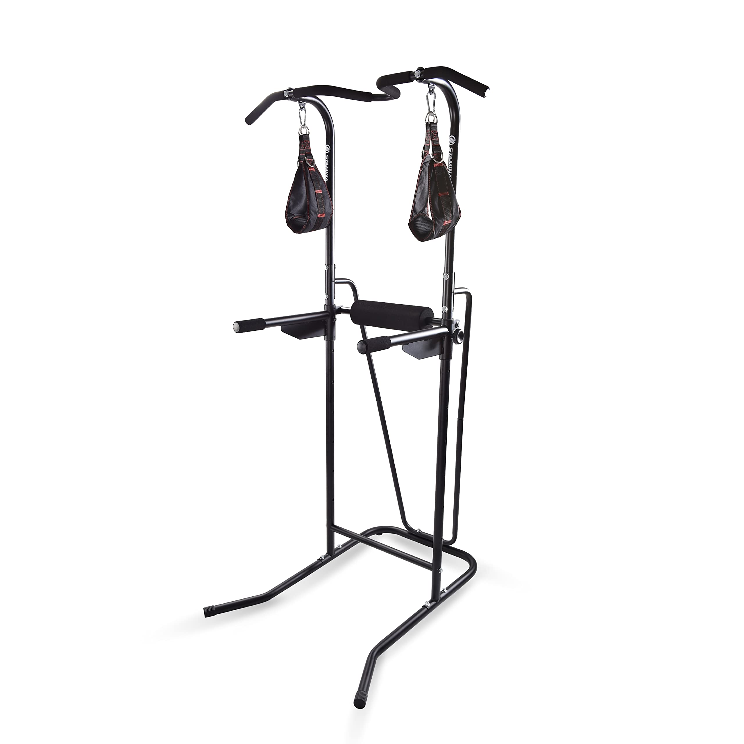Stamina Power Tower - Heavy Duty Dip Bar & Pull Up Station for Home Gym - 250 lbs Weight Capacity - Perfect for Strength Training & Bodyweight Exercises