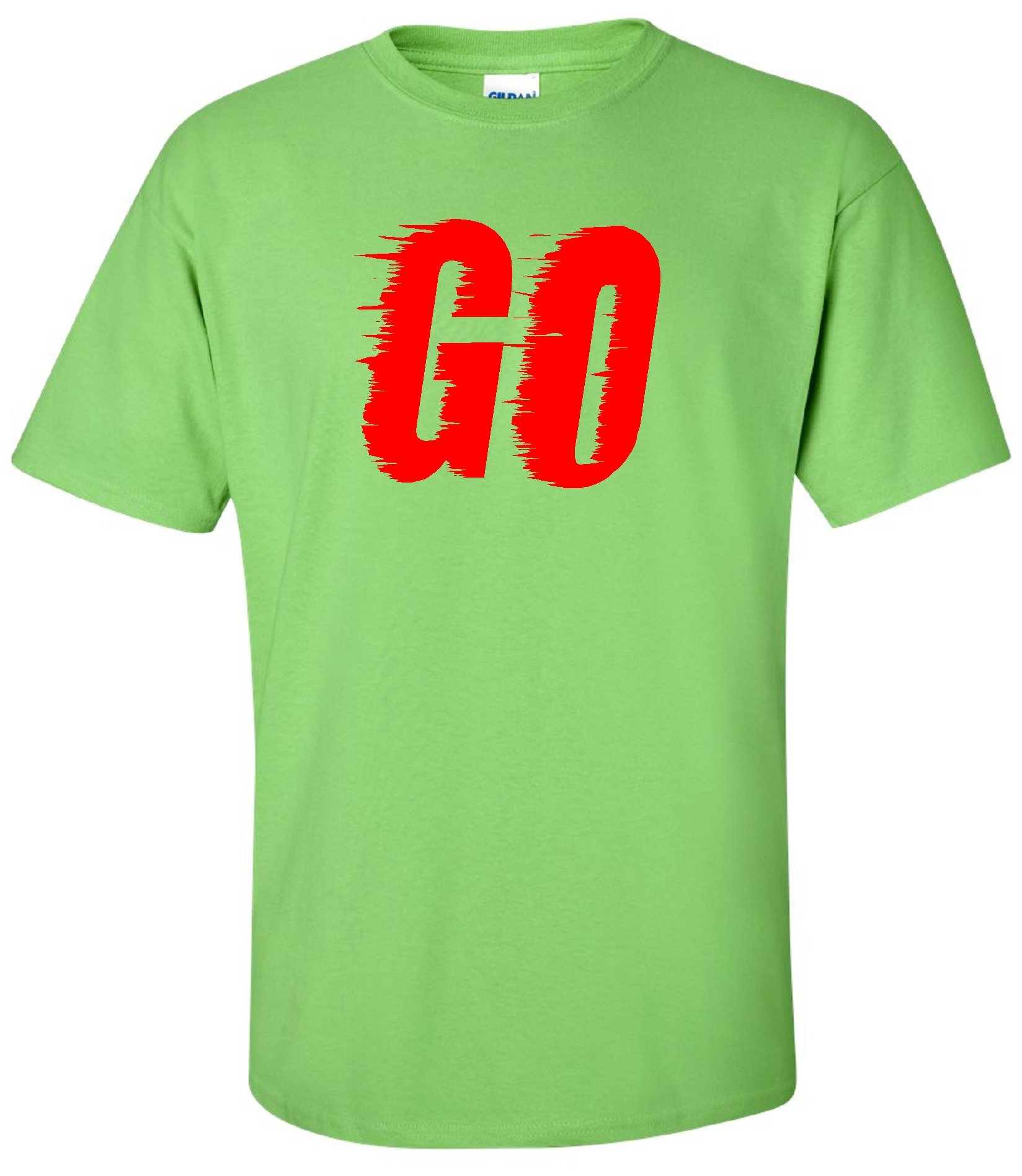 STUFF WITH ATTITUDE GO Lime Green T-Shirt for Men & Women | Trendy Graphic Tee for Casual Wear, Street Style & Everyday Outfits
