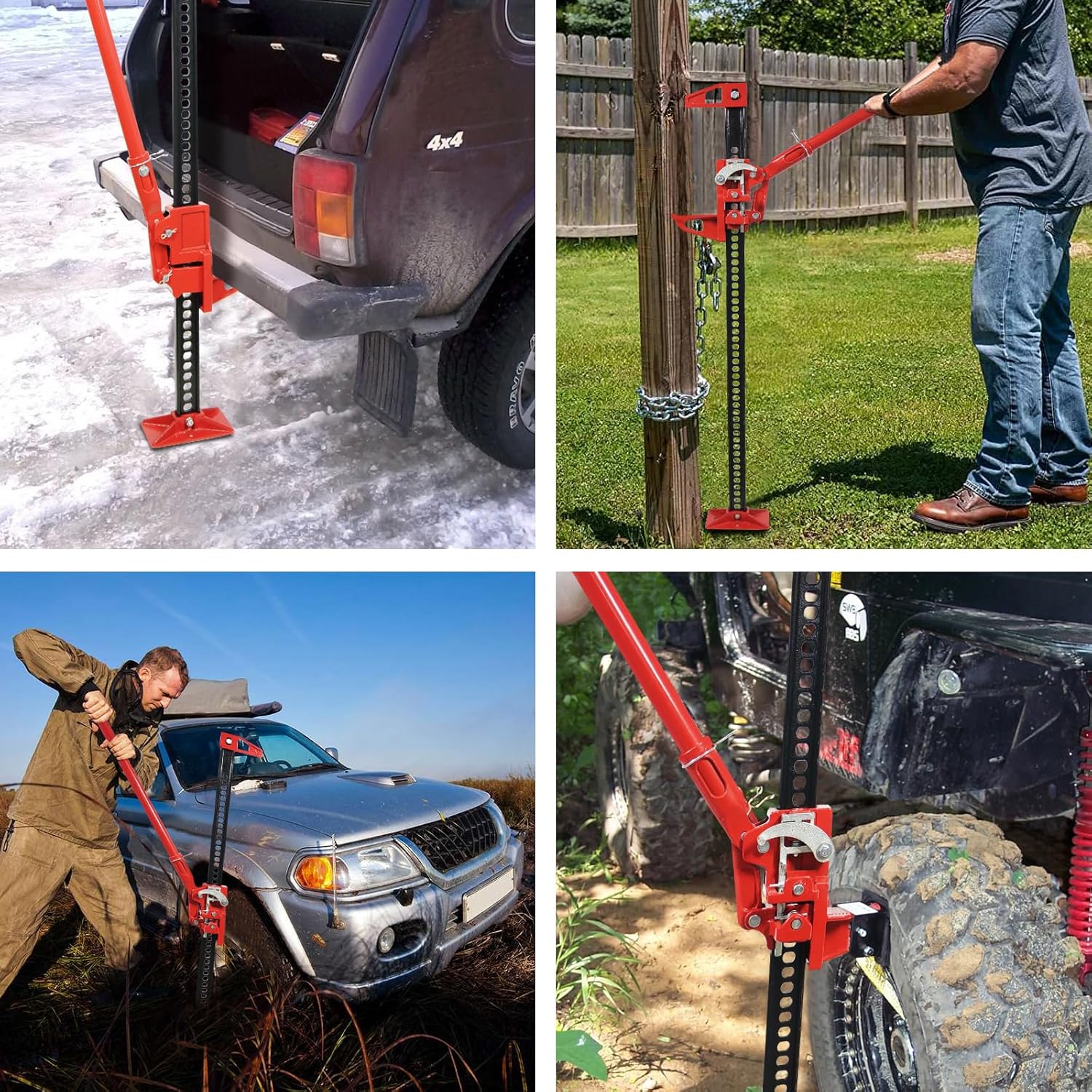 GARVEE 3 Ton Heavy Duty Farm Jack - 6600 Lbs Capacity Off-Road Utility Jack for ATV, UTV, SUV, Tractor & Truck | Ideal for Vehicle Recovery, Farm Work & Off-Road Adventures