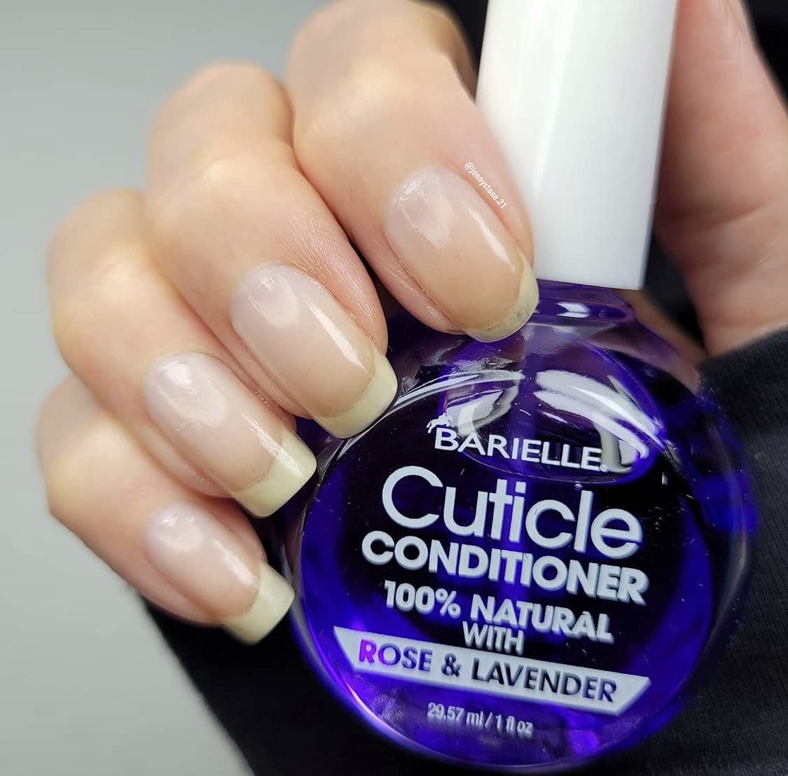 BARIELLE 100% Natural Cuticle Conditioner with Rose & Lavender Oil - 1 oz Nail Treatment for Dry, Cracked Cuticles - Perfect for Manicures, Pedicures & At-Home Nail Care