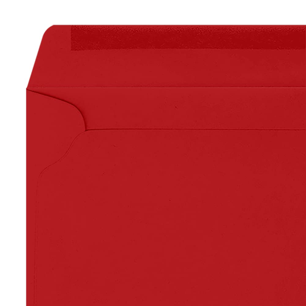 Premium LUXPaper 9 x 12 Booklet Envelopes - Holiday Red, 60lb Text Weight, Pack of 500 | Perfect for Greeting Cards, Wedding Invitations, Business Mailings & Holiday Correspondence