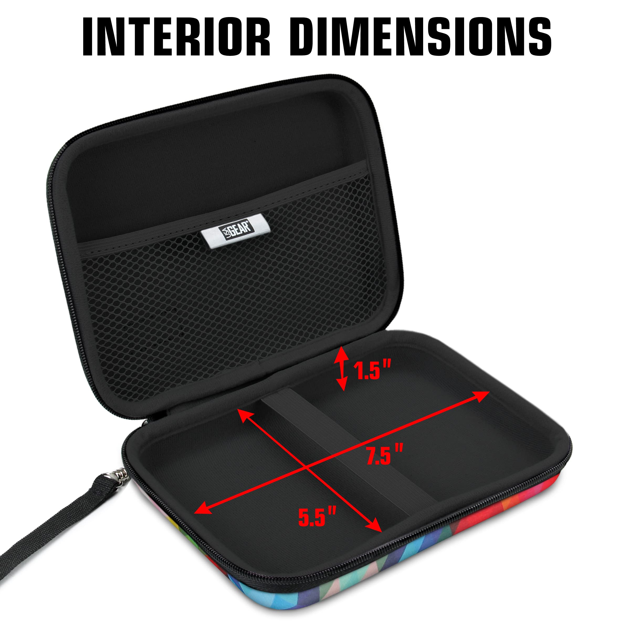 USA GEAR Multimeter Case - Durable Water & Scratch Resistant Protective Cover for Astro AI, Klein Tools, Fluke Multimeters & Electrical Testers - Perfect for Electricians, DIY Projects & Field Work (Geometric Design)