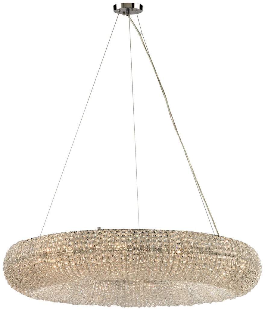 Elk LED Chandelier 12-Light Crystal Ring for Dining Room