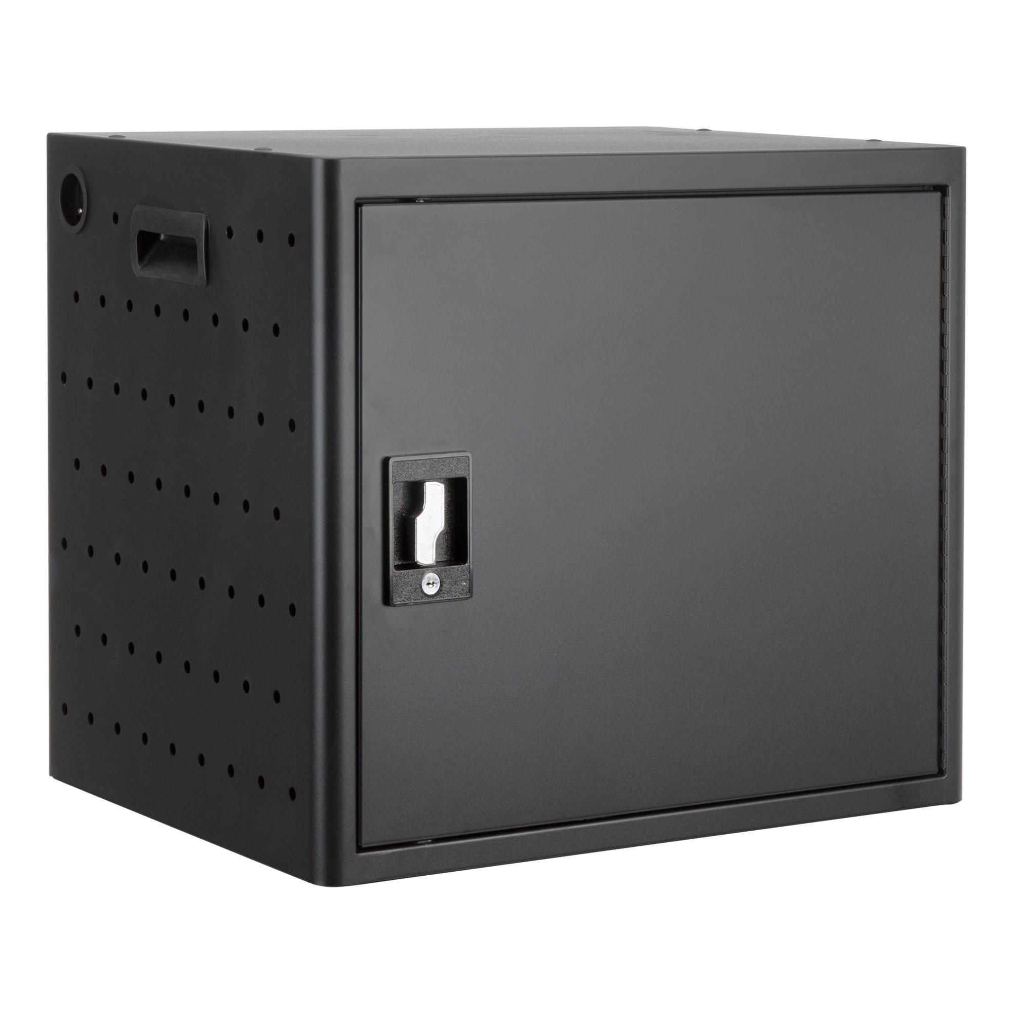 12-Bay Wall-Mount Charging Cabinet for Chromebooks, Laptops & Tablets - Secure Storage & Organized Charging Station for Schools, Offices & Libraries