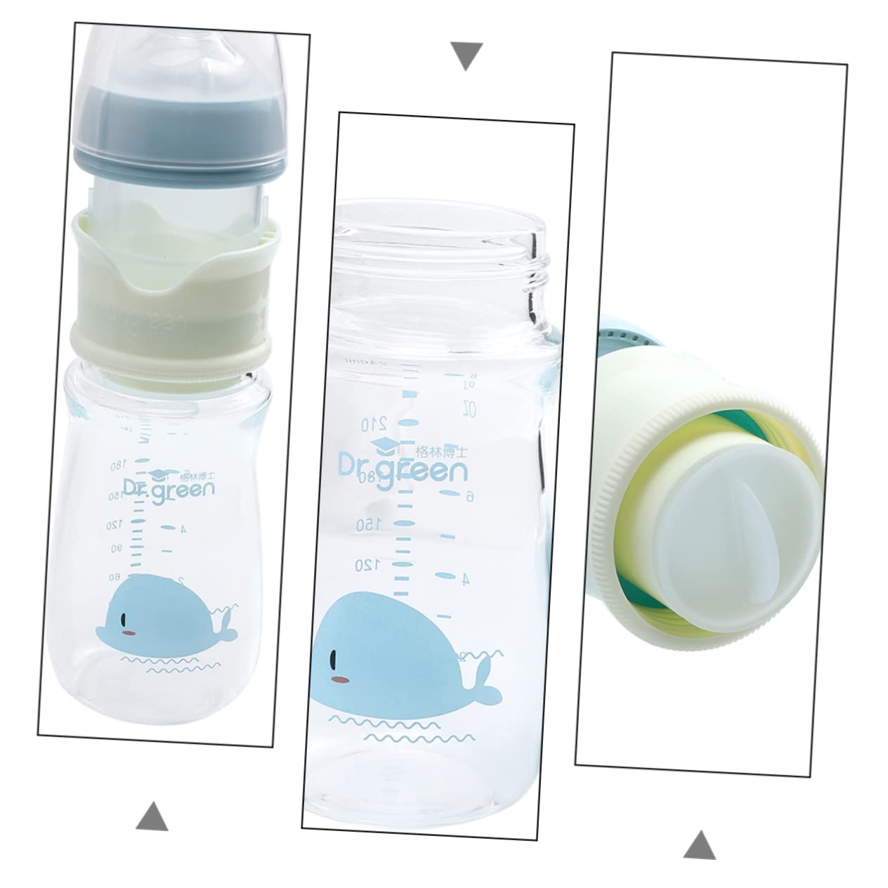 Totority 6-Pack Anti-Colic Baby Bottles with Pacifier - BPA-Free Toddler Milk Bottles for Newborns & Infants - Perfect for Travel, Daycare, and Outdoor Feeding
