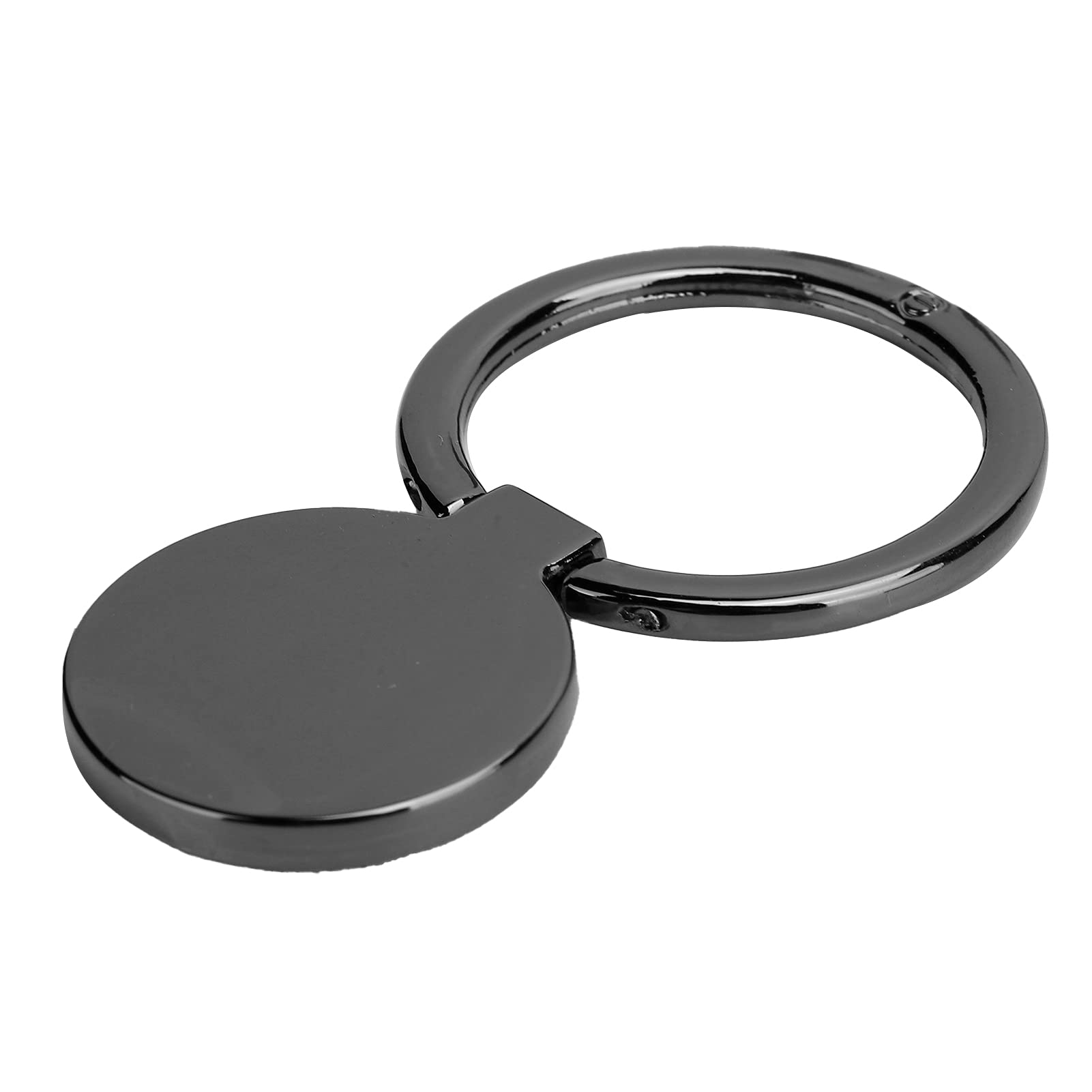 360° Adjustable Magnetic Phone Ring Holder - Metal Finger Grip Stand for Mobile Phones & Tablets (Black) | Car Mount, Desk Stand & Hands-Free Viewing Accessory