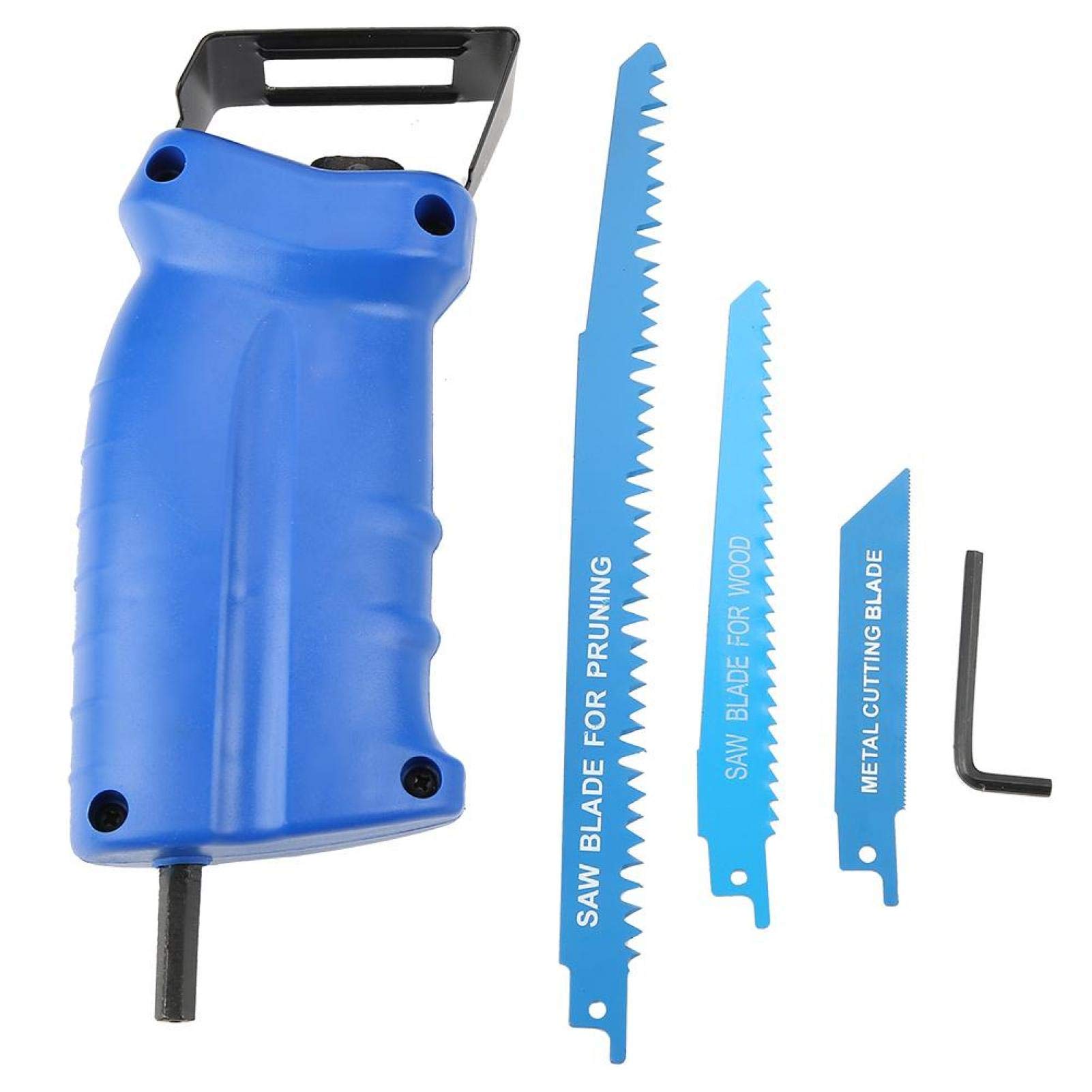 Reciprocating Saw Adapter Kit - Convert Electric Drill to Reciprocating Saw | Portable Power Tool Accessory for Wood Cutting, Metal Cutting & DIY Home Renovation Projects