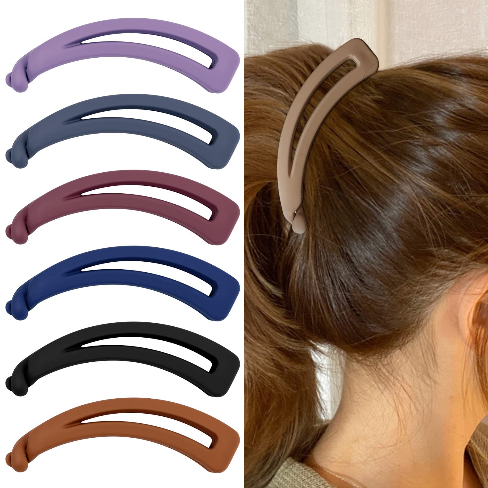 Velscrun 7-Pack Banana Hair Clips - 4