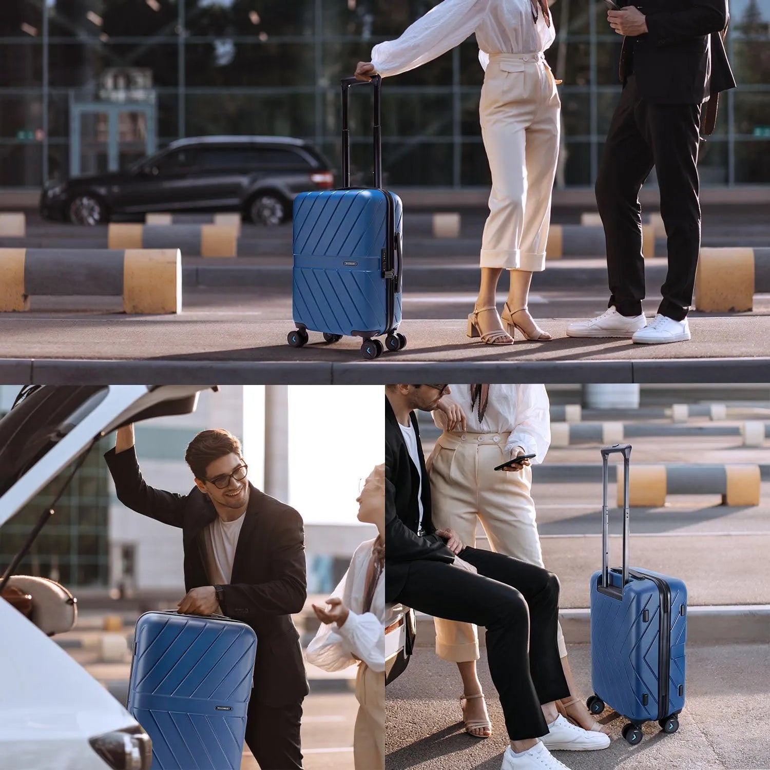Daren 16-20 Inch Lightweight Hardside Carry On Luggage - Perfect for Air Travel, Business Trips & Weekend Getaways