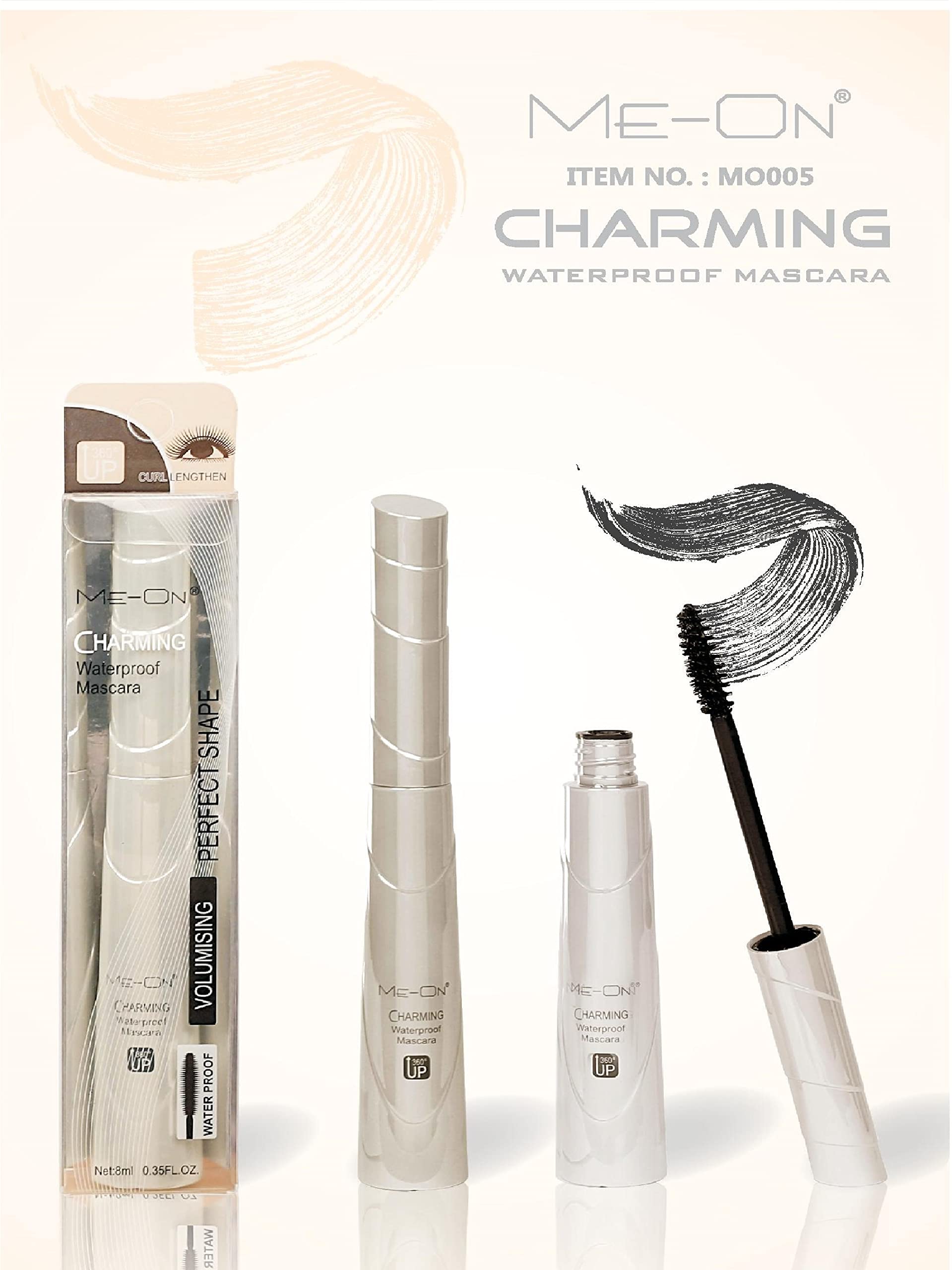 ME-ON Volumizing & Lengthening Mascara - Waterproof Smudge-Proof Formula for Dramatic Lashes | Perfect for Everyday Wear, Date Night & Special Occasions