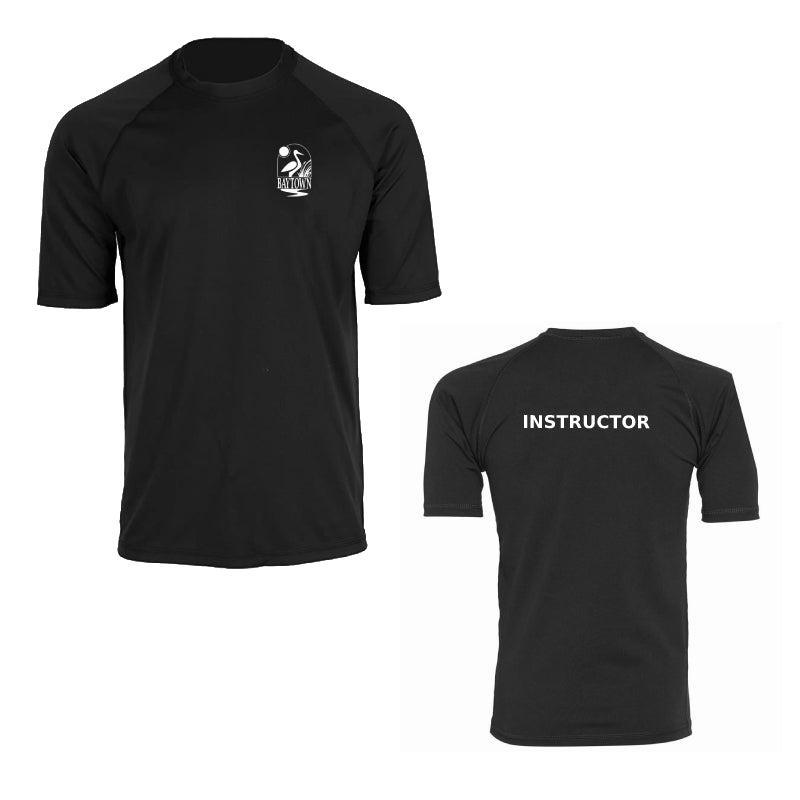 Baytown Victory Short Sleeve Rash Guard with Instructor Logo - UPF 50+ Sun Protection for Surfing, Swimming & Water Sports
