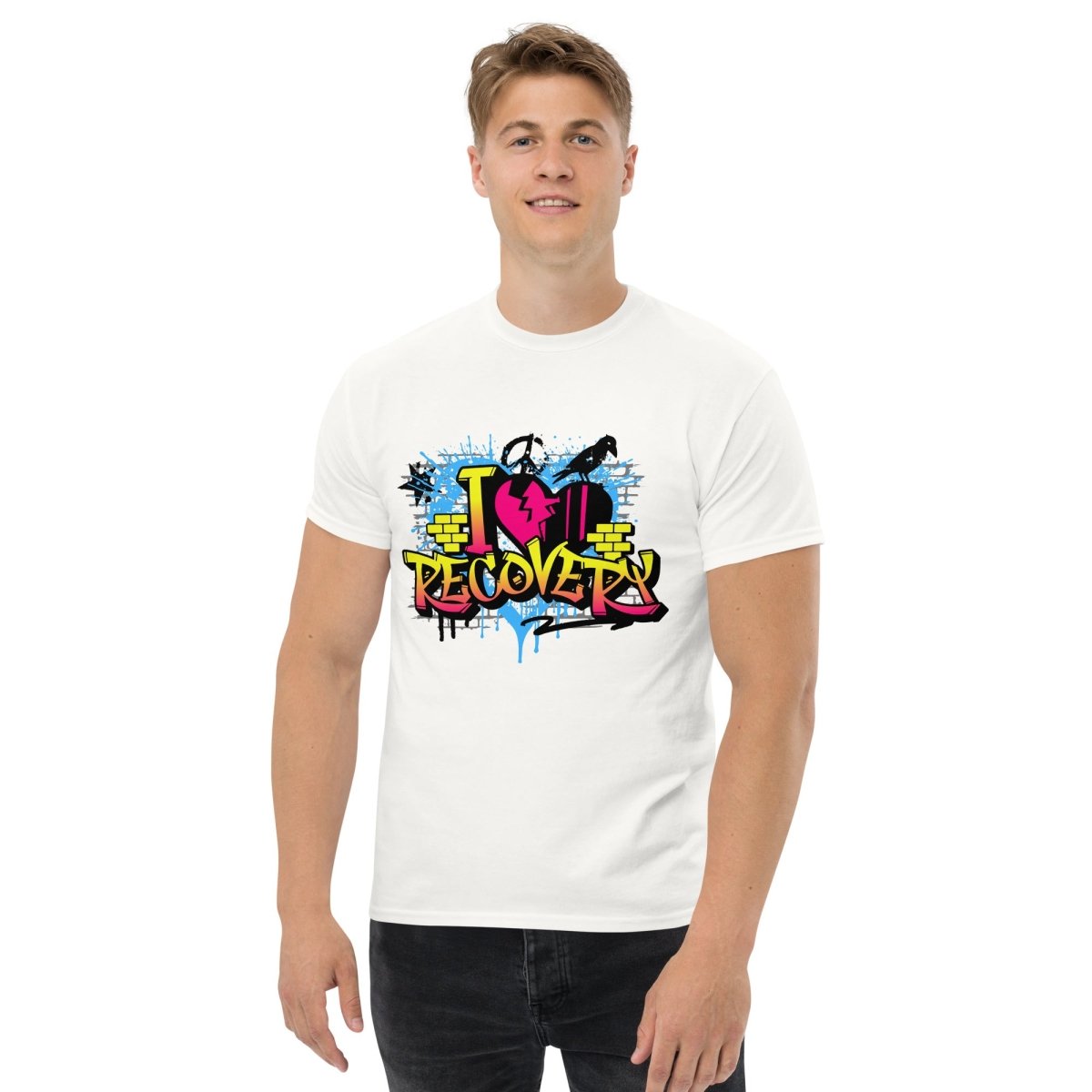 Urban Recovery Classic Graffiti Graphic T-Shirt for Men | Streetwear Fashion | Perfect for Casual Wear, Concerts & Urban Lifestyle