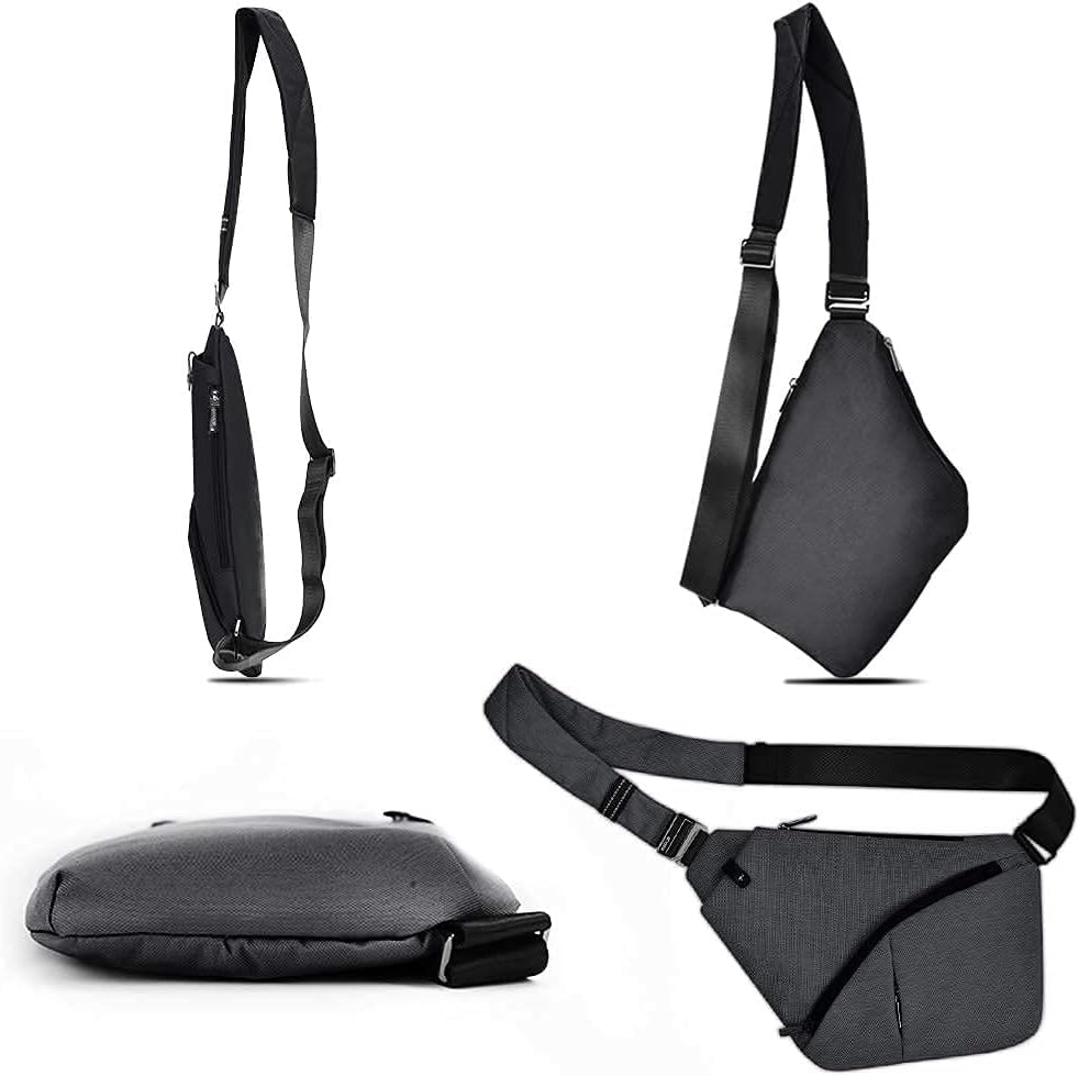 Anti-Theft Men's Sling Bag - Lightweight Crossbody Shoulder Bag for Travel, Gym & Daily Use | Durable Casual Messenger Bag for Work, Hiking & Outdoor Activities