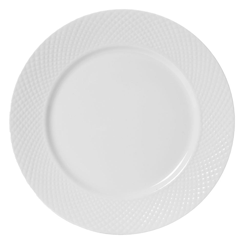 Stanton 4-Piece Dinner Plate Set - Elegant Porcelain Plates for Dining, Entertaining & Everyday Use - Perfect for Restaurants, Home Kitchens & Special Occasions