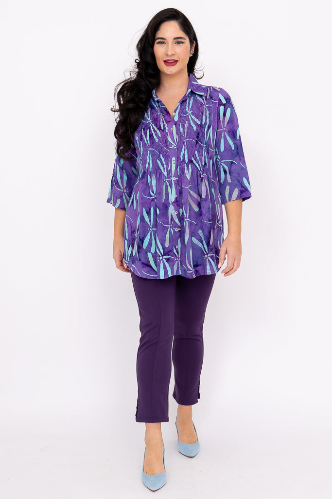 Cindy Women's 3/4 Sleeve Blouse - Stylish Casual Tops for Work & Everyday Wear | Waterloo Collection