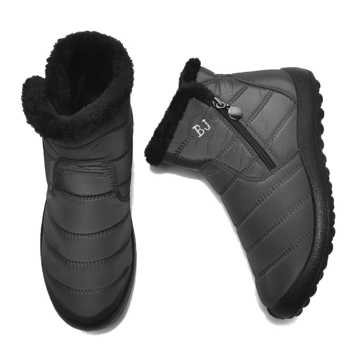 Women's Winter Snow Boots - Waterproof Anti-Slip Ankle Boots with Warm Fleece Lining | Perfect for Snowy Days, Hiking & Outdoor Activities