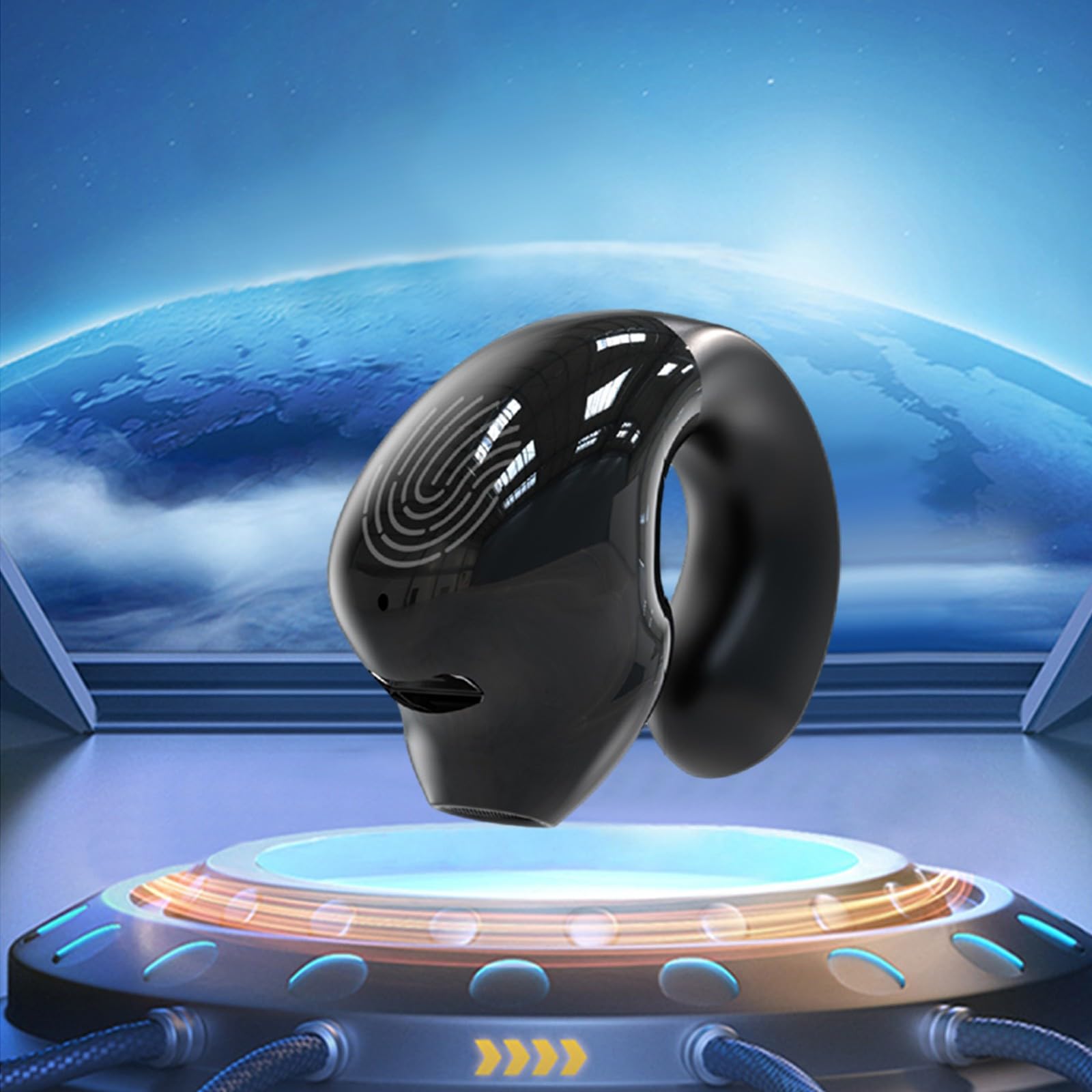 5th Gen Wireless Bluetooth Headphones - Mini Clip-On Sports Earphones with 5.3 Bluetooth, Full Sound & Long Range - Perfect for Gym, Running, Workouts & Outdoor Activities