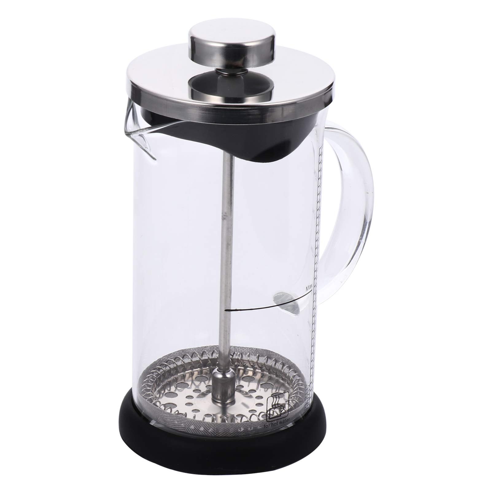 YARNOW French Press Coffee Maker - 350ml Heat Resistant Glass Coffee & Tea Brewer with Superior Filtration - Perfect for Home, Office, Camping & Gifts