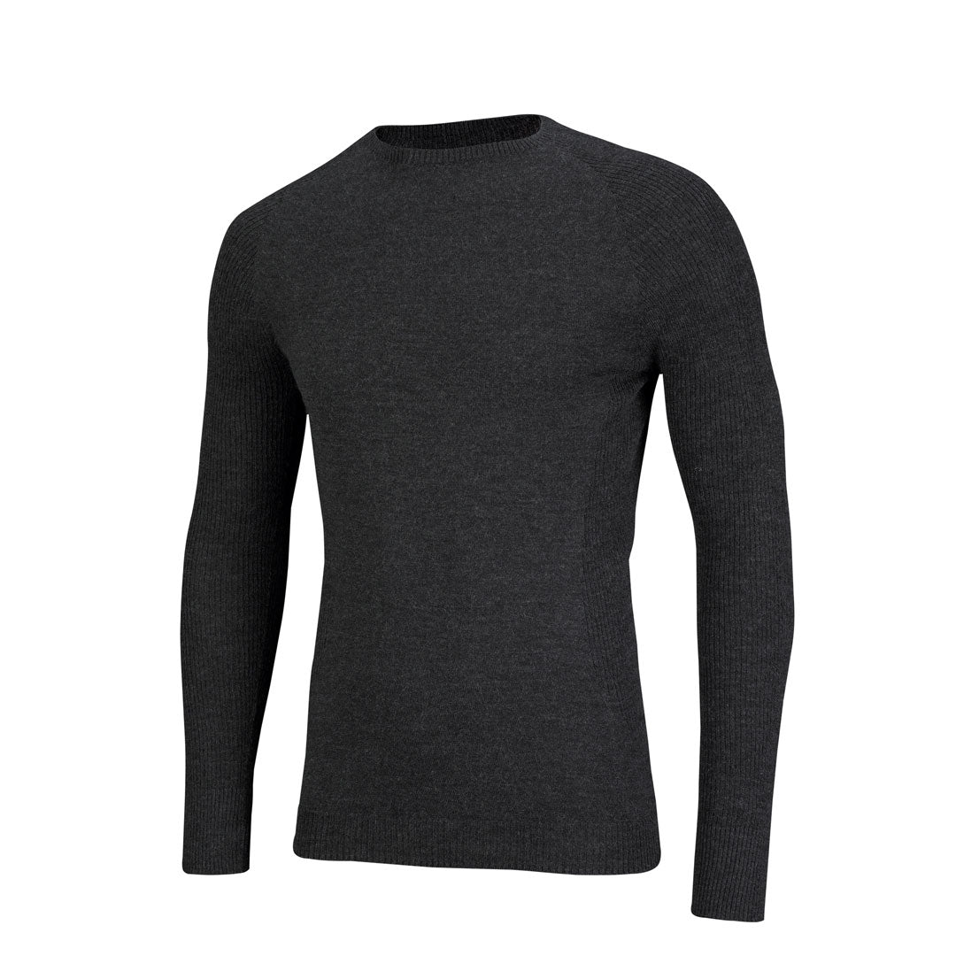 Premium Merino Wool Men's Long Sleeve Base Layer Top - Soft & Breathable Thermal Shirt for Hiking, Skiing & Outdoor Activities