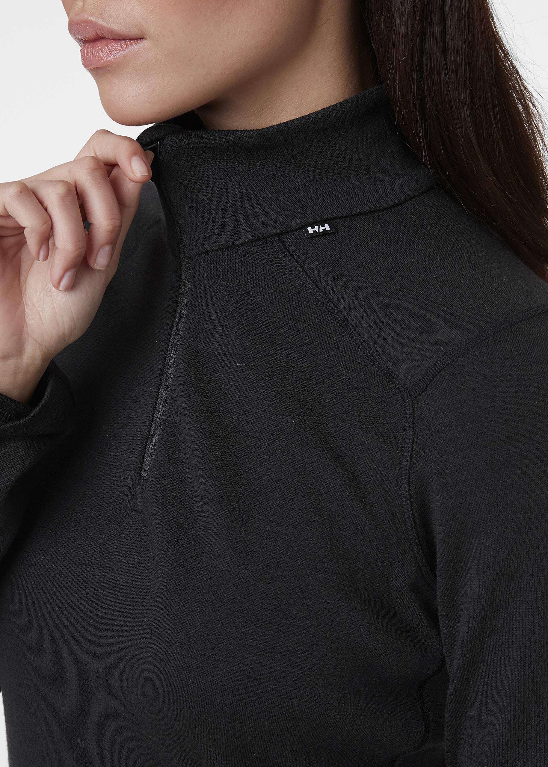 Helly-Hansen Women's LIFA Merino Midweight Half-Zip Base Layer - Warm Thermal Underwear Shirt for Hiking, Skiing & Outdoor Activities
