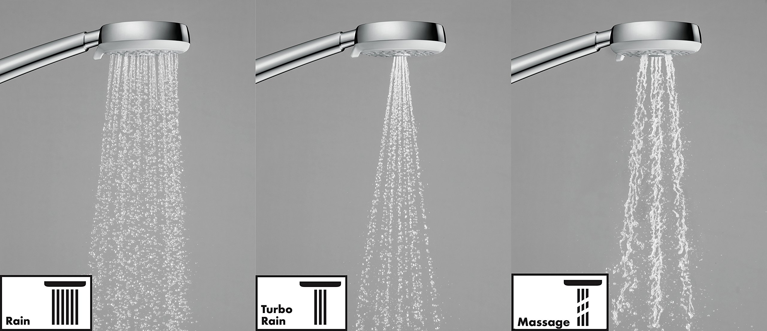hansgrohe Crometta 100 Shower Set Multi with 90 cm Adjustable Shower Rail - Modern Bathroom Fixture for Spa-Like Shower Experience