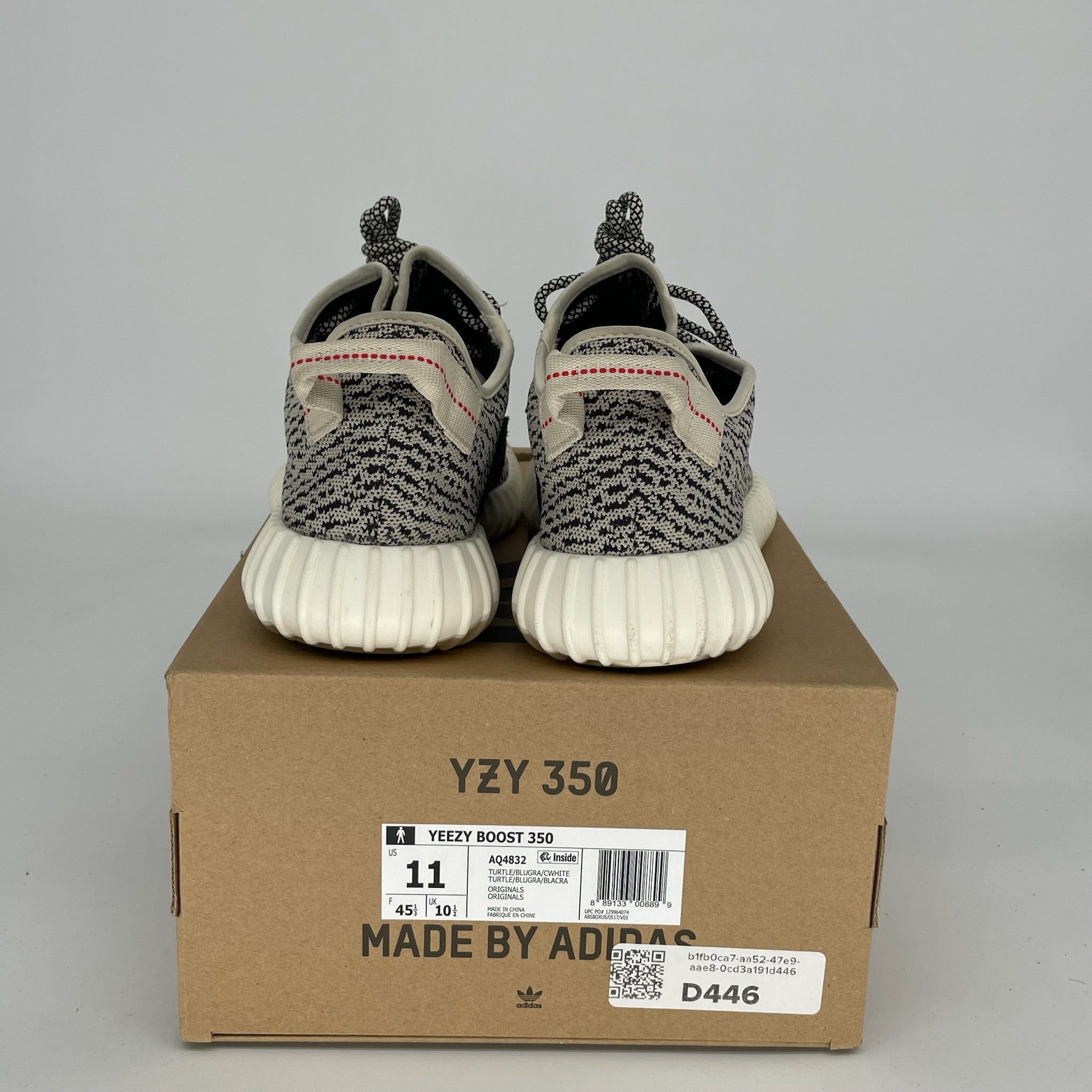 Adidas Yeezy Boost 350 V2 Turtle Dove Sneakers - Men's Size 11 (AQ4832) | Comfortable Running Shoes for Casual Wear & Street Fashion