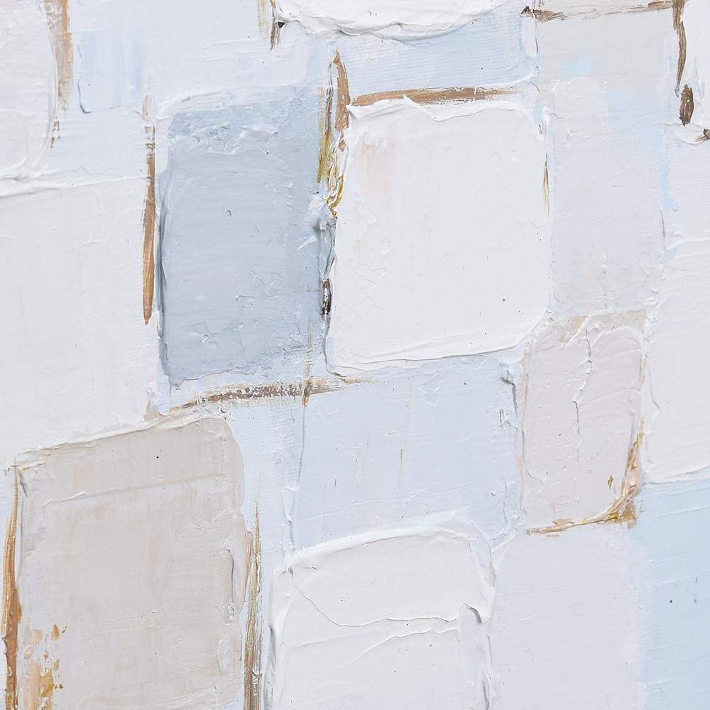 Martin Edwards Hand Painted Abstract Canvas Wall Art - Textured Frozen Tundra Landscape Painting, Unframed 20x72 Inches - Perfect for Living Room, Bedroom & Office Decor
