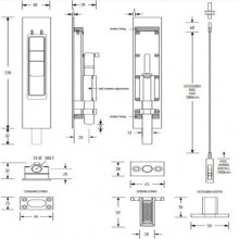 HB 1825 Extension Rod - Adjustable Telescoping Pole for Cleaning, Painting & Maintenance - Perfect for High Ceilings, Windows & Hard-to-Reach Areas