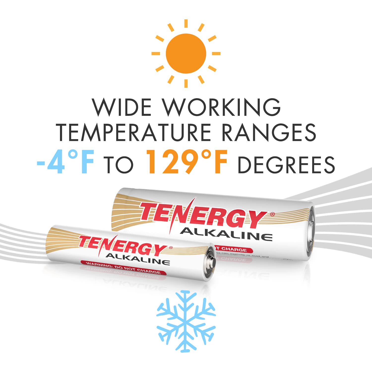 Tenergy 48-Pack AA & 24-Pack AAA 1.5V Alkaline Batteries - High Performance Non-Rechargeable Batteries for Household Electronics, Toys, Clocks, Remote Controls - Perfect for Everyday Use in Home, Office & Emergency Kits