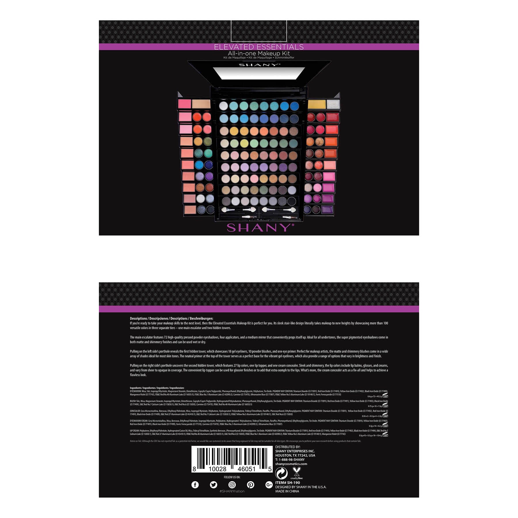 Elevated Essentials Makeup Set - Complete All-in-One Makeup Kit for Everyday Beauty & Special Occasions | Foundation, Eyeshadow, Lipstick & More | Perfect for Travel, Work & Date Nights