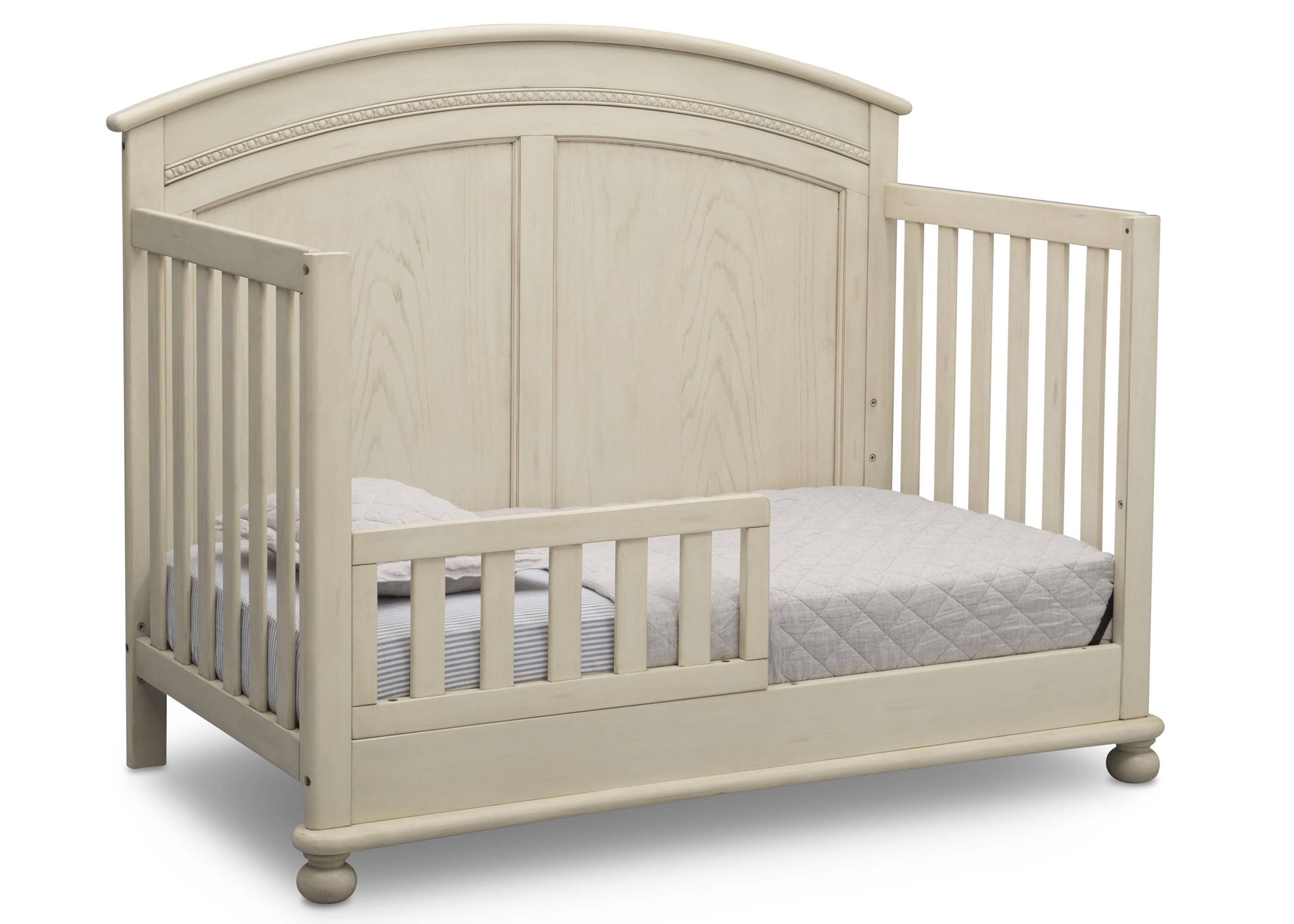 Ainsworth 4-in-1 Convertible Baby Crib - Toddler Bed, Daybed & Full-Size Bed - Safe Nursery Furniture for Newborns & Kids - Perfect for Bedrooms & Daycare Centers
