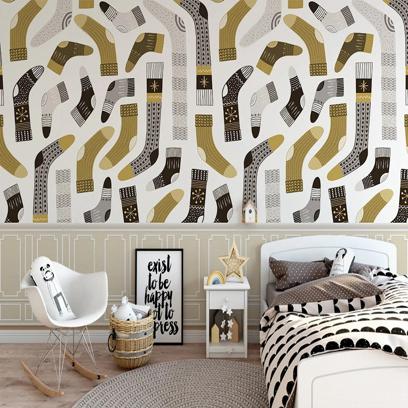 Stylish Sockville Wardrobe Room Wallpaper - Self-Adhesive Peel & Stick Wallpaper for Bedroom, Closet, Nursery Decor - Easy to Install & Removable