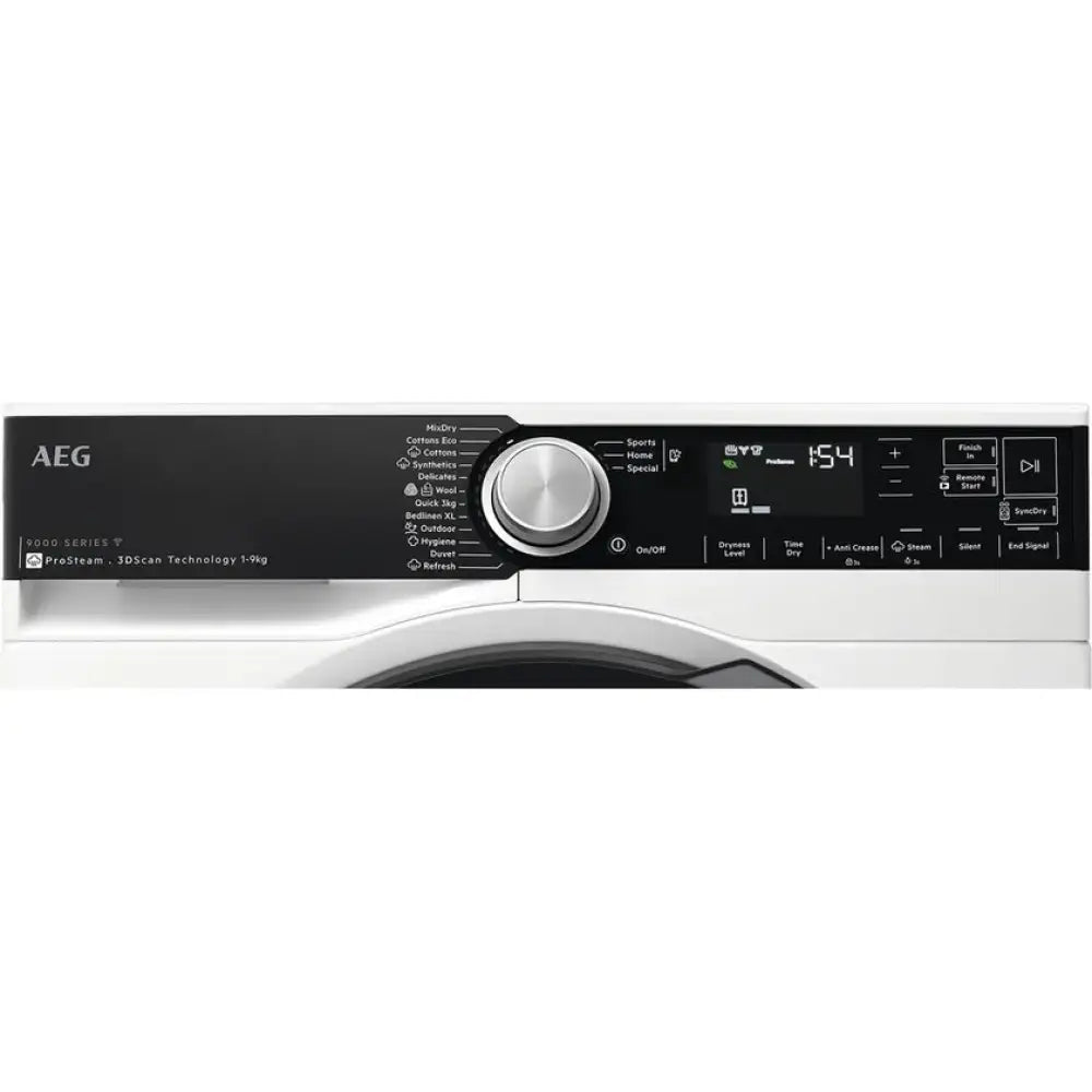 AEG T959M6ORS 9000 Series 9kg Heat Pump Dryer with 3D Scan Technology - Energy Efficient & Quiet Laundry Solution for Homes & Apartments