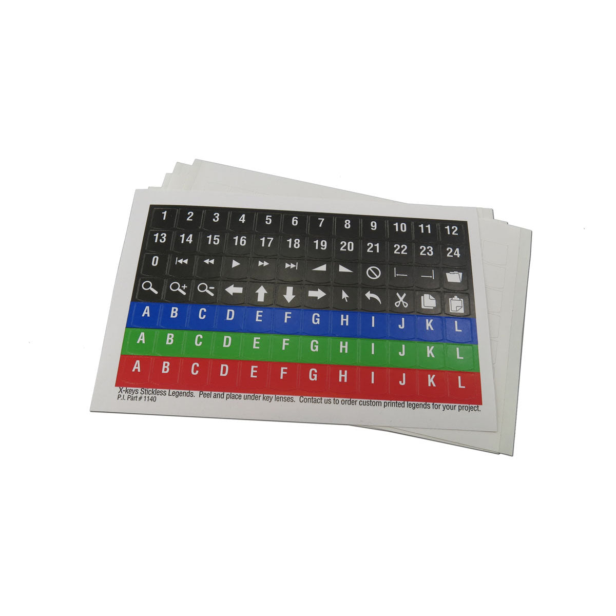 Stickless Legend Sheets for X Keys - Non-Slip Keyboard Covers for Gaming & Typing - Perfect for Esports, Office Work & Coding