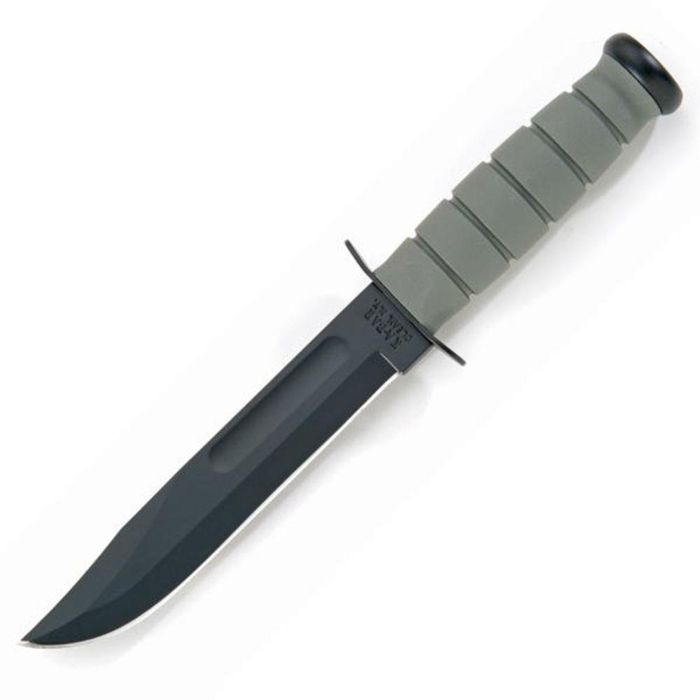 Ka-Bar 2-5011-8 USMC Fighting/Utility Knife with Hard Sheath - Tactical Survival Knife for Camping, Hunting & Outdoor Adventures