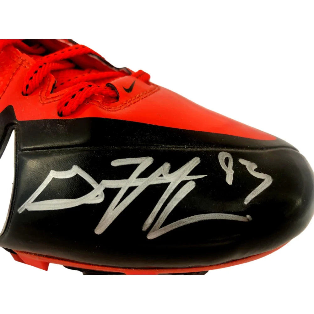Gerald McCoy Autographed Football Cleats - Raiders & Buccaneers Signed with JSA COA - Perfect for NFL Collectors, Sports Memorabilia Fans, and Game Day Displays