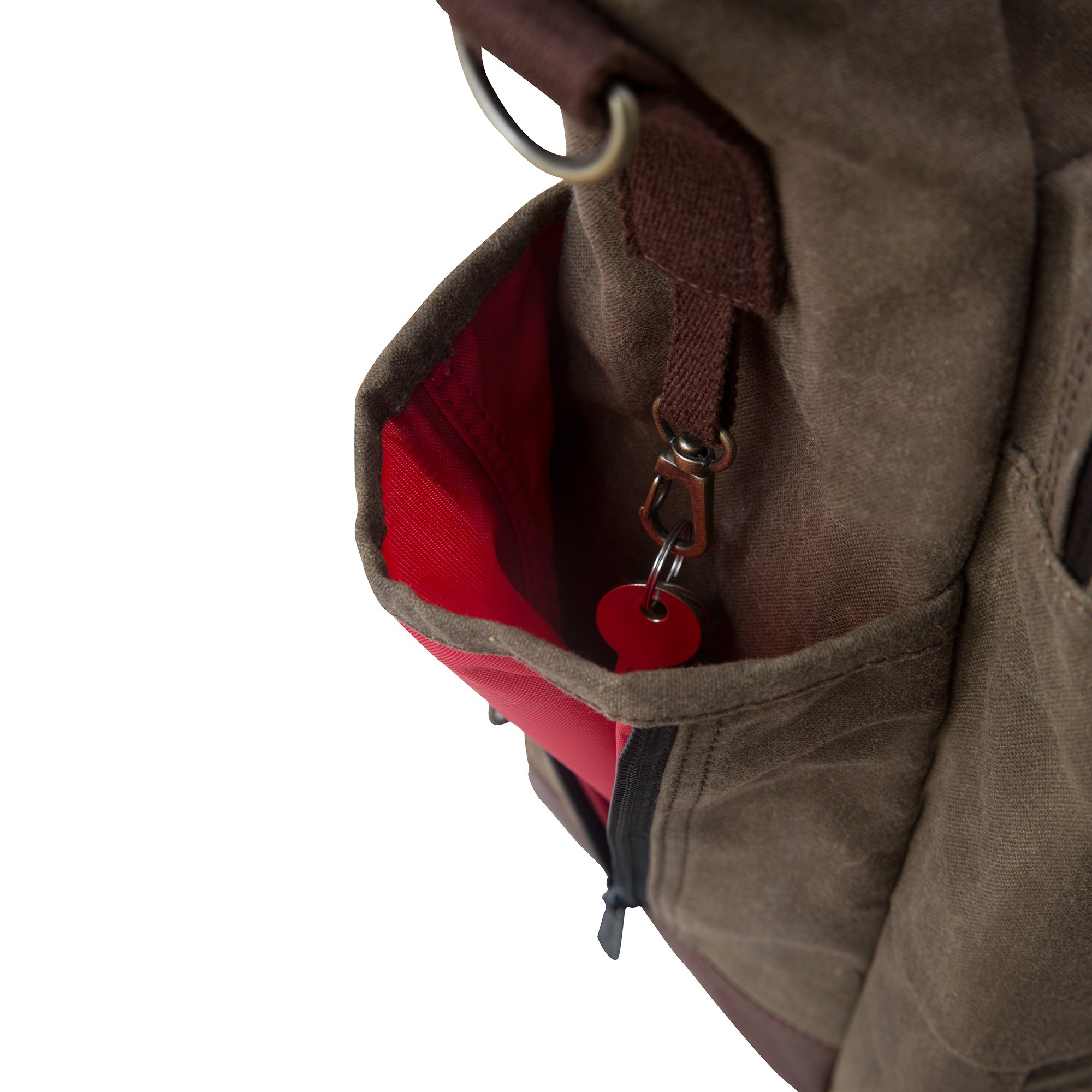 Waxed Fordham Convertible Backpack & Messenger Bag - Dark Brown Leather, One Size Fits All - Perfect for Travel, Work & Everyday Use