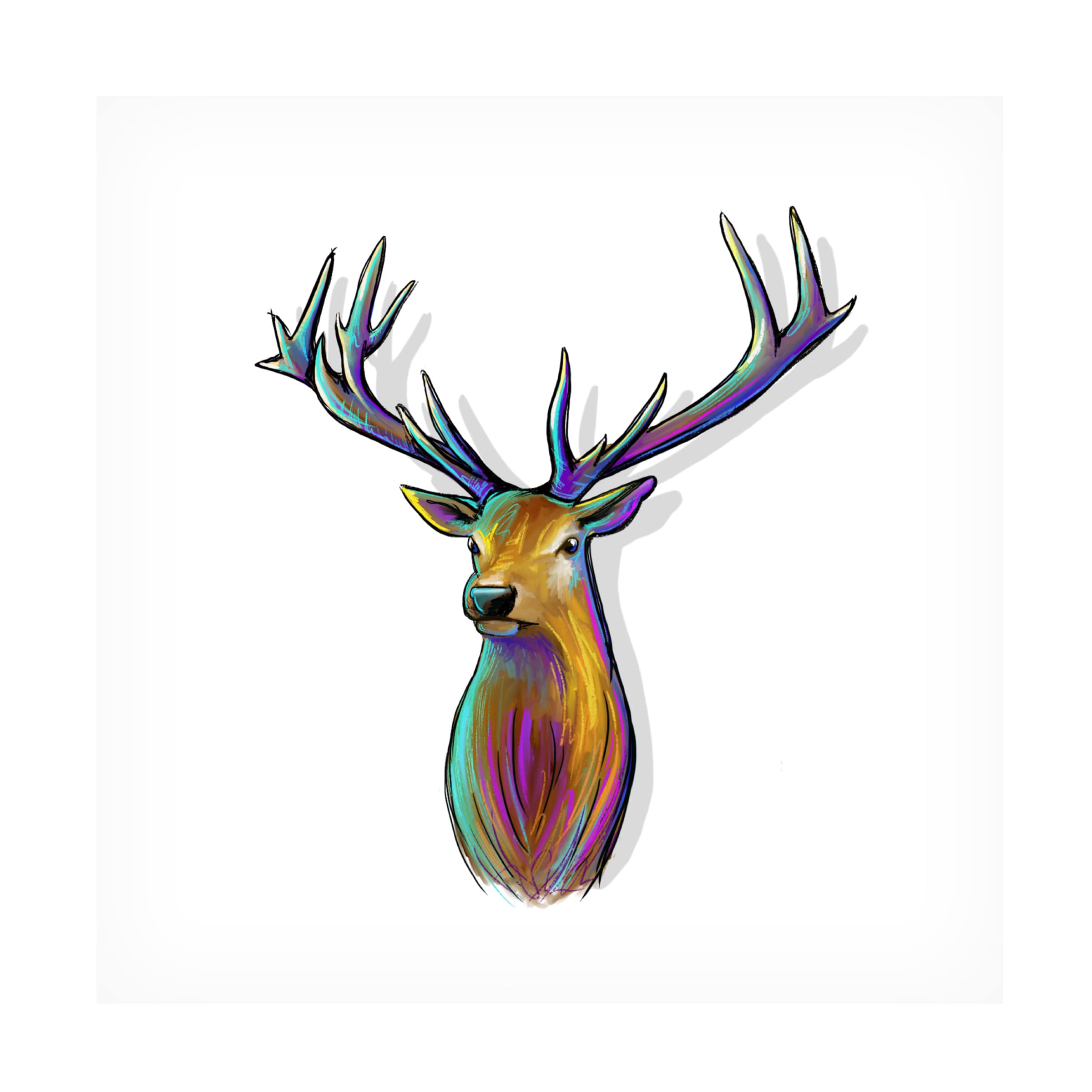 Trademark Fine Art 'Bambi 23' Canvas Wall Art by Cindy Thornton - Disney-Inspired Nursery Decor & Living Room Painting for Kids Bedroom