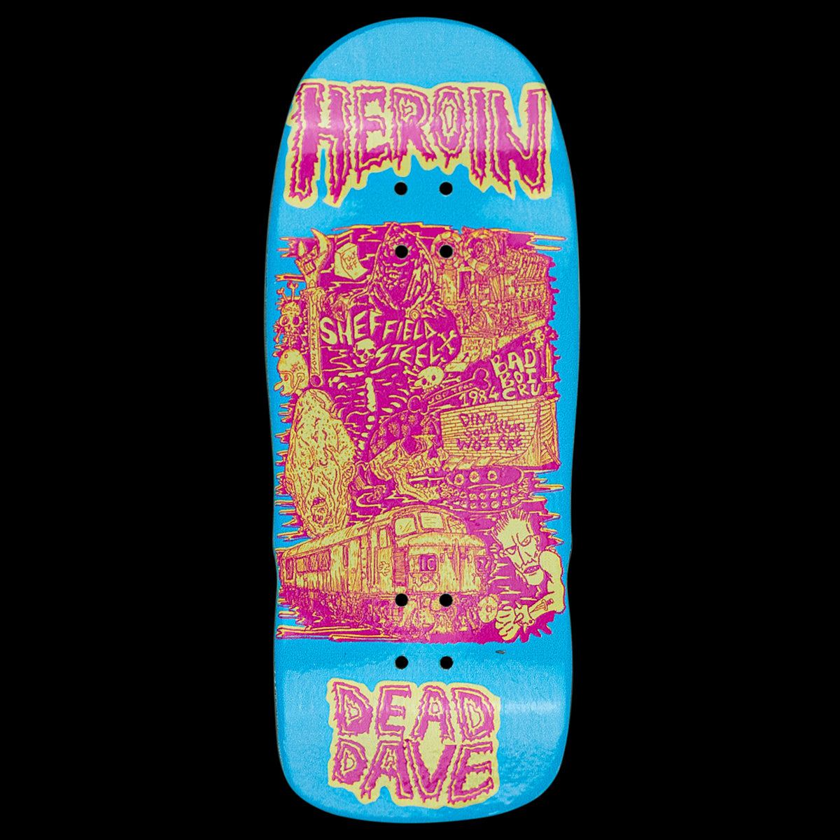 Maple Labs Fingerboard Deck - Dead Dave Design | Professional Skateboard Fingerboard for Tricks & Stunts | Perfect for Skateboarding Enthusiasts & Collectors