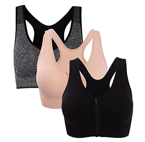 3 Pack: Black Grey Nude