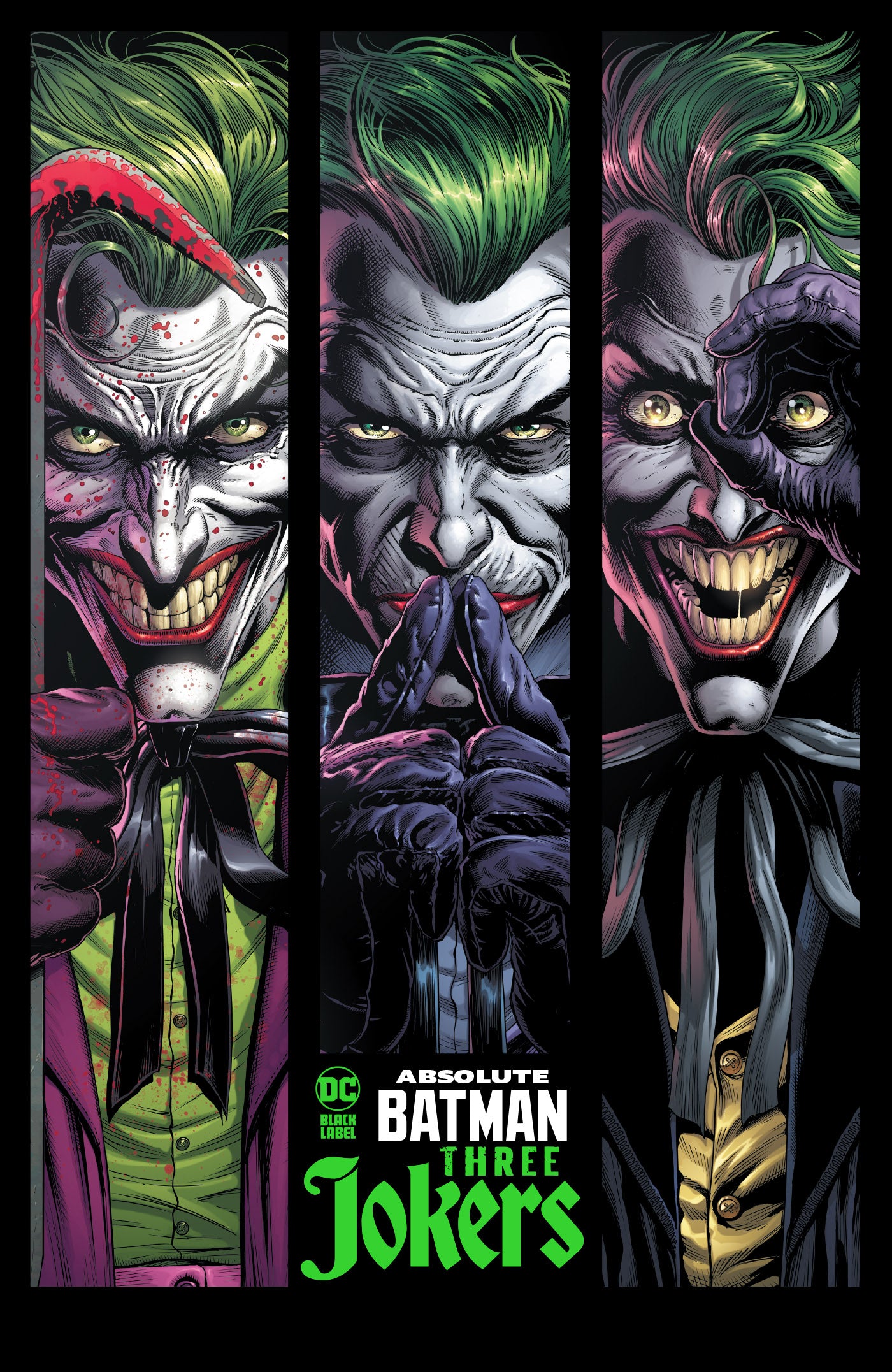Absolute Batman Three Jokers Hardcover by Jason Fabok - DC Comics Graphic Novel (May 2023 Release) | Superhero Collectible for Comic Fans & Batman Enthusiasts | Perfect for Display & Gifting