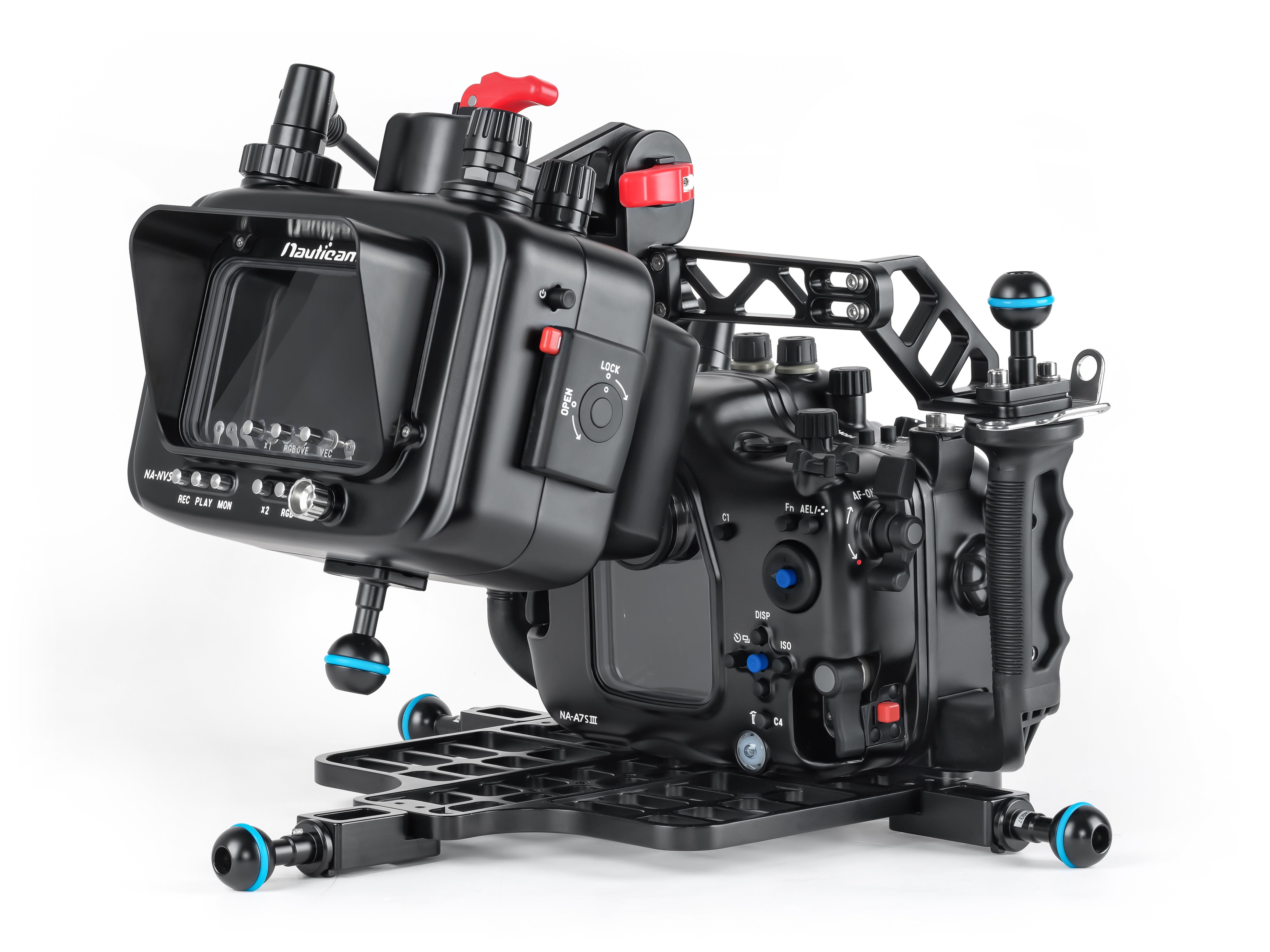Nauticam Atomos Ninja V S Underwater Housing for Atomos Ninja V, Ninja V+ & Ninja Ultra 5 Recorder Monitor Player - Professional Waterproof Case for SDI Module (HDMI 2.0 Cable Not Included) - Perfect for Underwater Videography & Marine Exploration