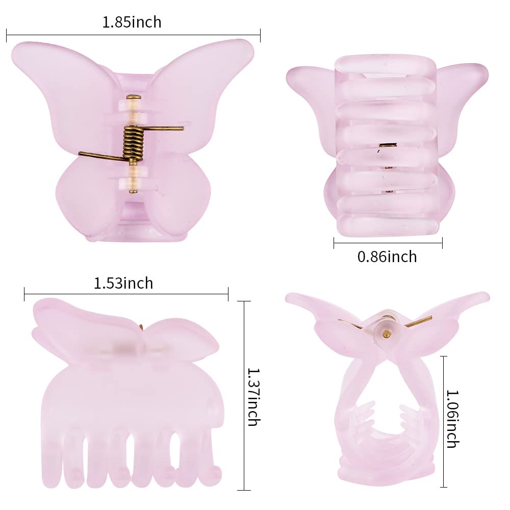 Canitor Small Butterfly Hair Clips - 1.9