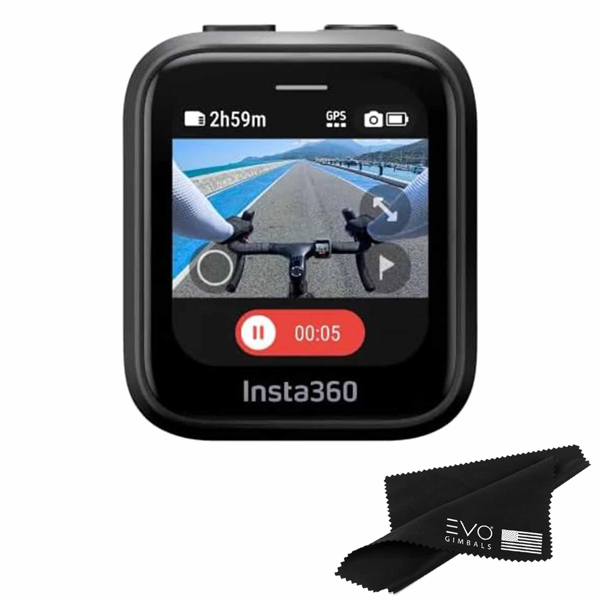 Insta360 GPS Preview Remote - Compatible with Insta360 X4, ACE & ACE PRO Cameras | CINSAAV/A-ALT1 | Perfect for Vlogging, Travel & Action Sports Recording