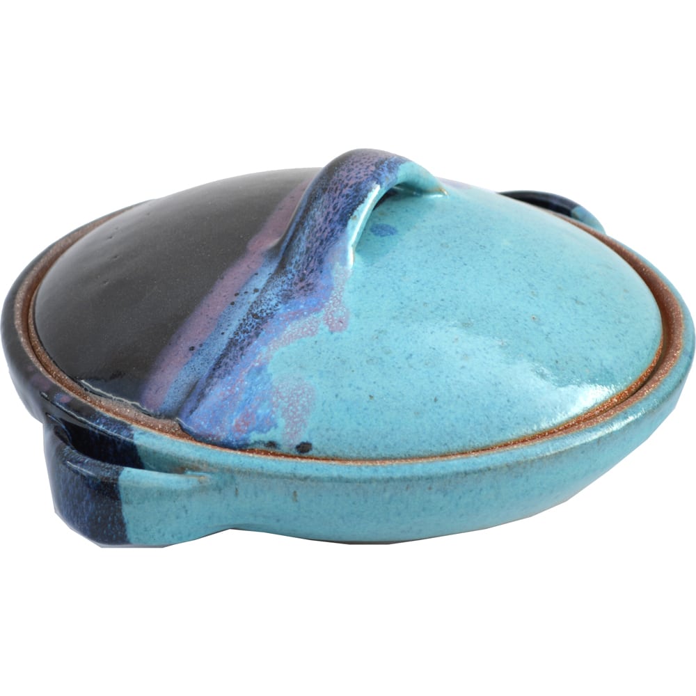 Always Azul 1 Quart Small Casserole Dish - Assorted Designs, No Pattern - Perfect for Baking, Serving & Entertaining