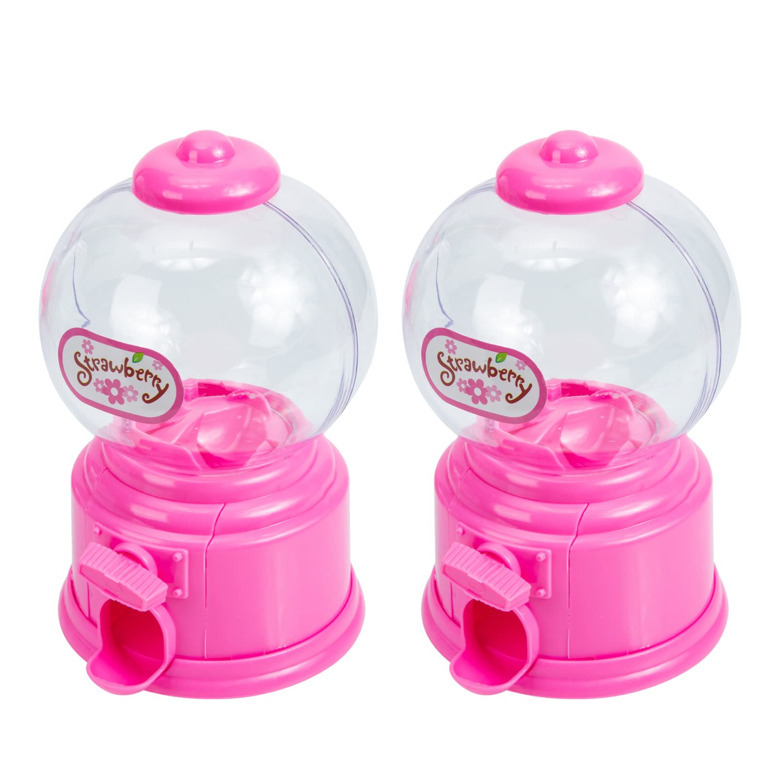 Cabilock 2-Piece Mini Gumball Machine Set - Candy Bank & Coin Bank for Kids, Plastic Candy Dispenser for Parties, Weddings & Easter - Fun Toy with Storage Box for Home, Classroom & Birthday Celebrations