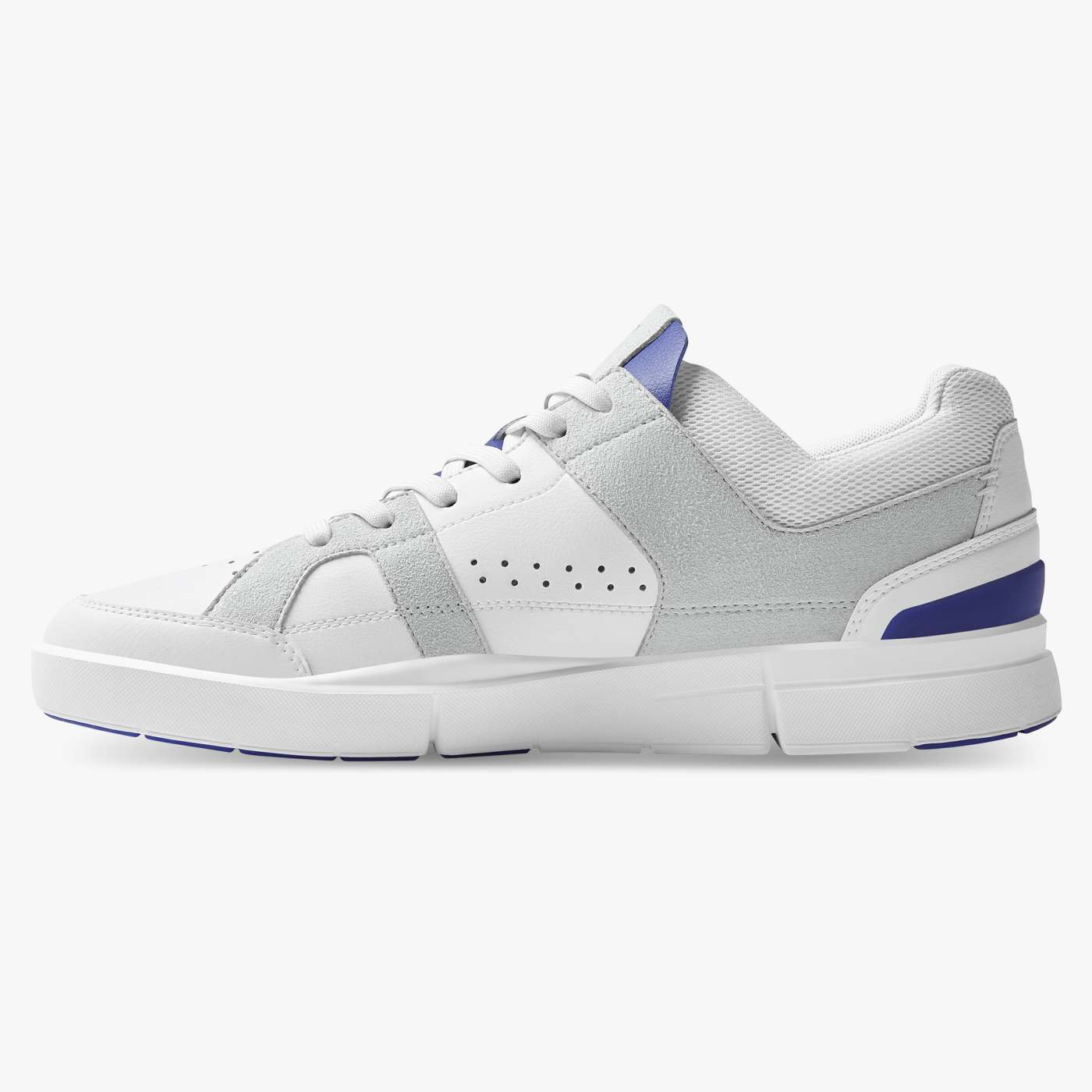 On Running Men's The Roger Clubhouse Sneakers - White/Indigo | Lightweight Running Shoes for Men | Perfect for Jogging, Gym Workouts & Casual Wear