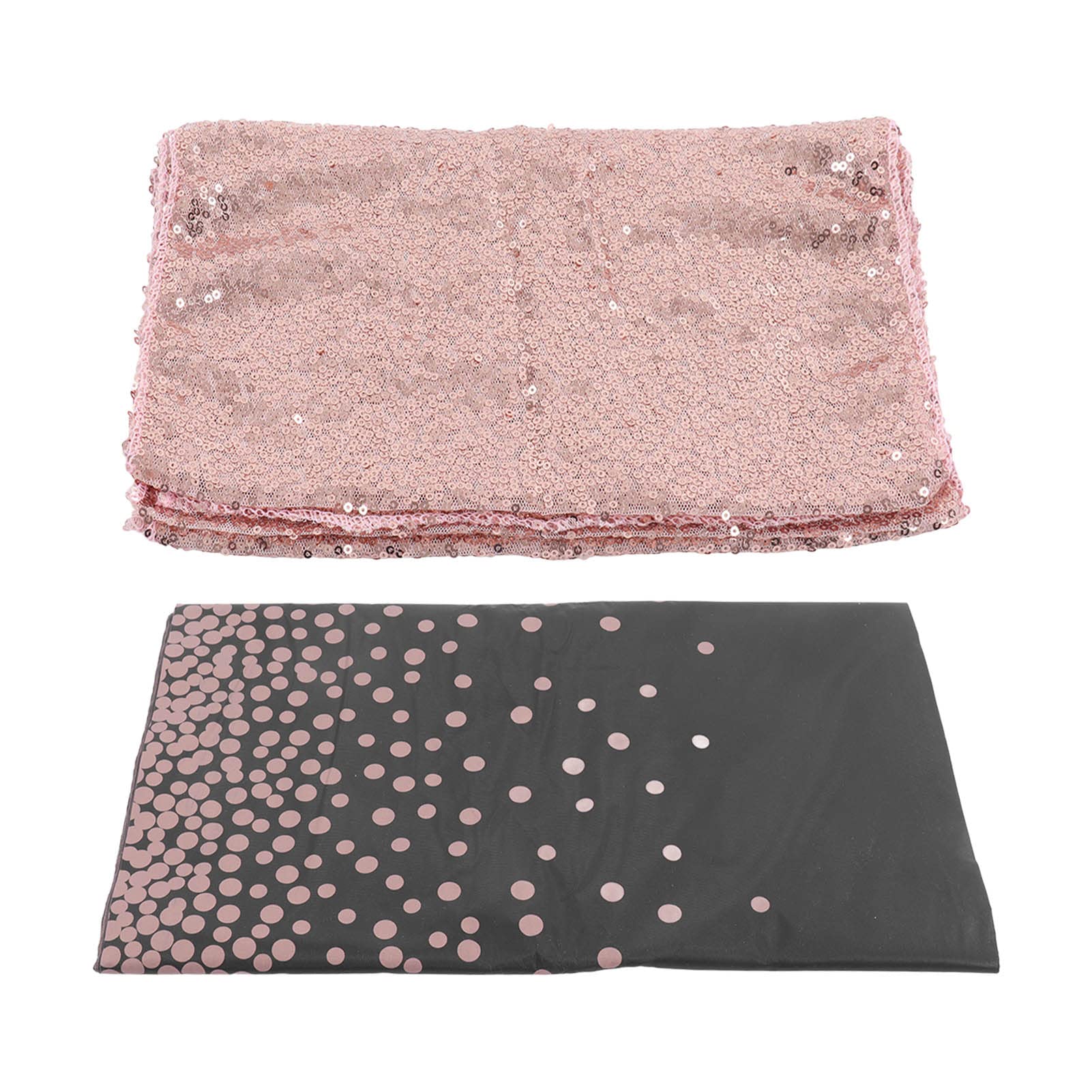 BigKing Rose Gold Tablecloth - Waterproof Polka Dot Design Rectangular Table Cover for Parties, Weddings, BBQs & Events | Elegant Dining Decor for Home, Restaurant & Outdoor Gatherings