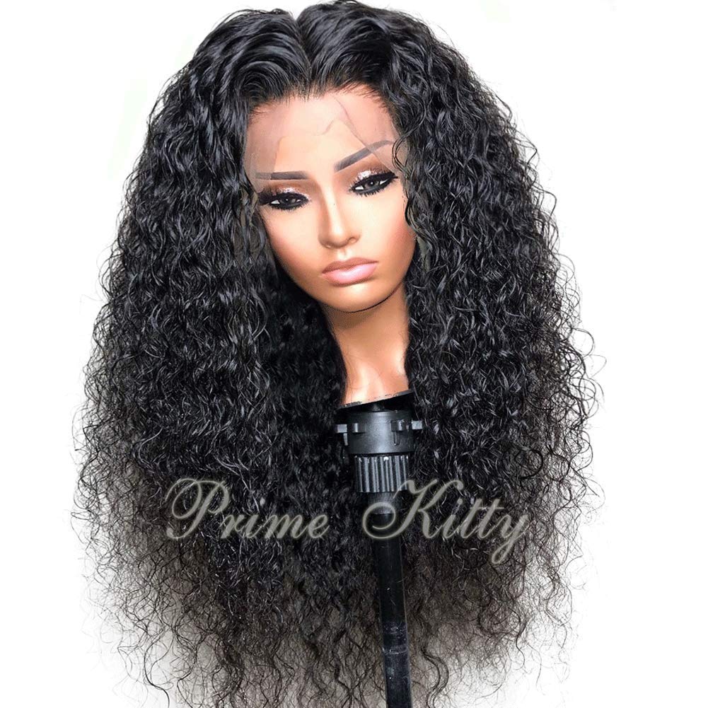 150% Density 9A Remy Brazilian Human Hair Wig for Black Women - Deep Curly 12